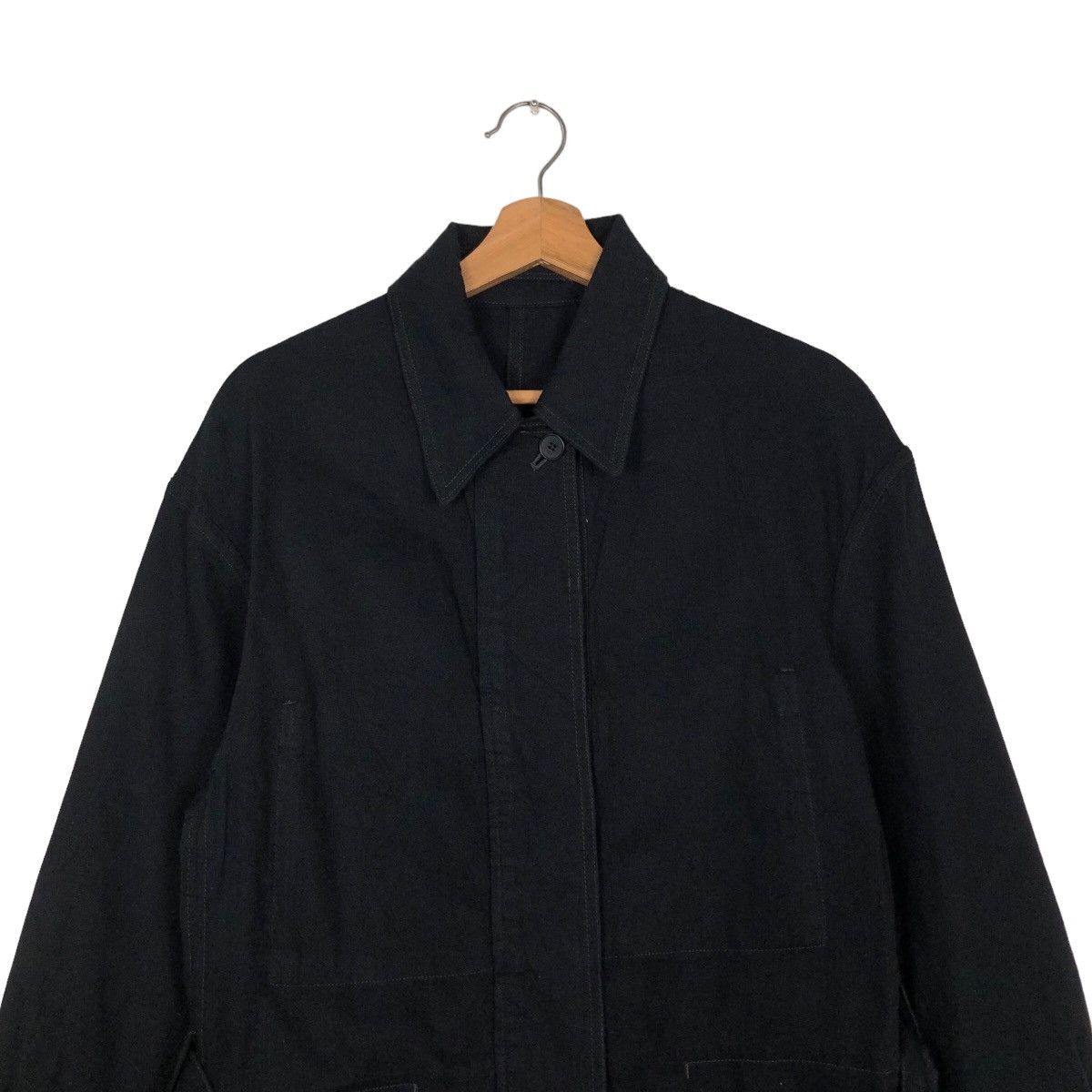 Japanese Brand 🔥Vintage Long Jacket Chore Rich Black Uniqlo Undercover Jpn Size US M / EU 48-50 / 2 - 3 Thumbnail