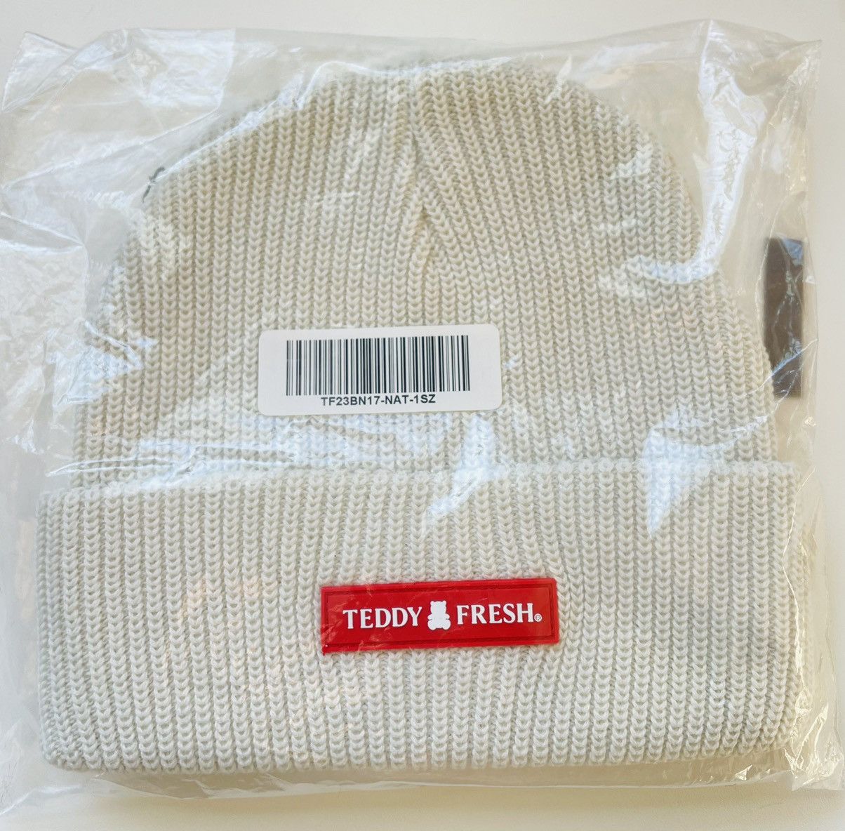 Teddy Fresh FW20 Teddy Fresh Beanie NATURAL Size ONE SIZE - 1 Thumbnail
