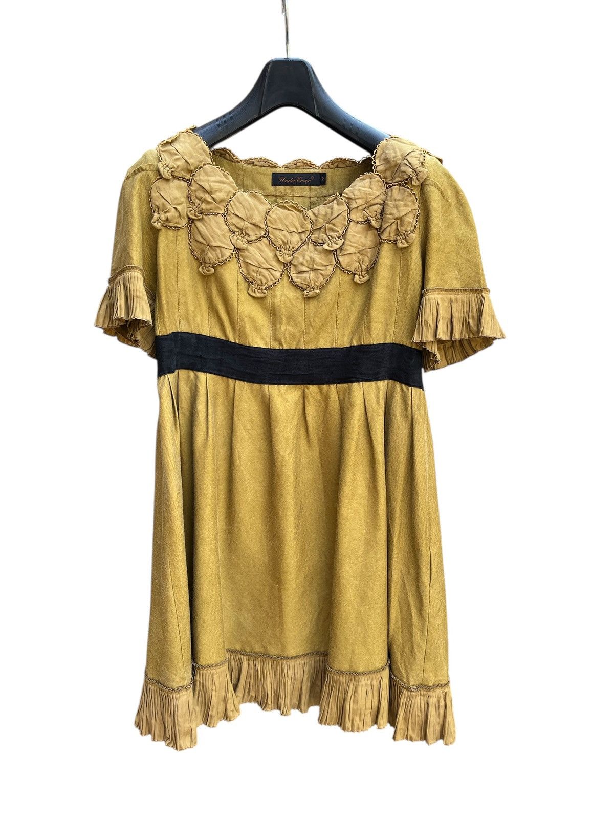 Undercover 2007 Undercover Gold Silk Mini Skull Detail Dress Size M / US 6-8 / IT 42-44 - 3 Thumbnail