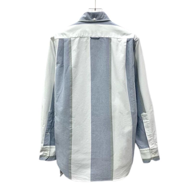 Thom Browne Thom browne Color-blocked striped cotton lapel single-breas Size US S / EU 44-46 / 1 - 2 Thumbnail