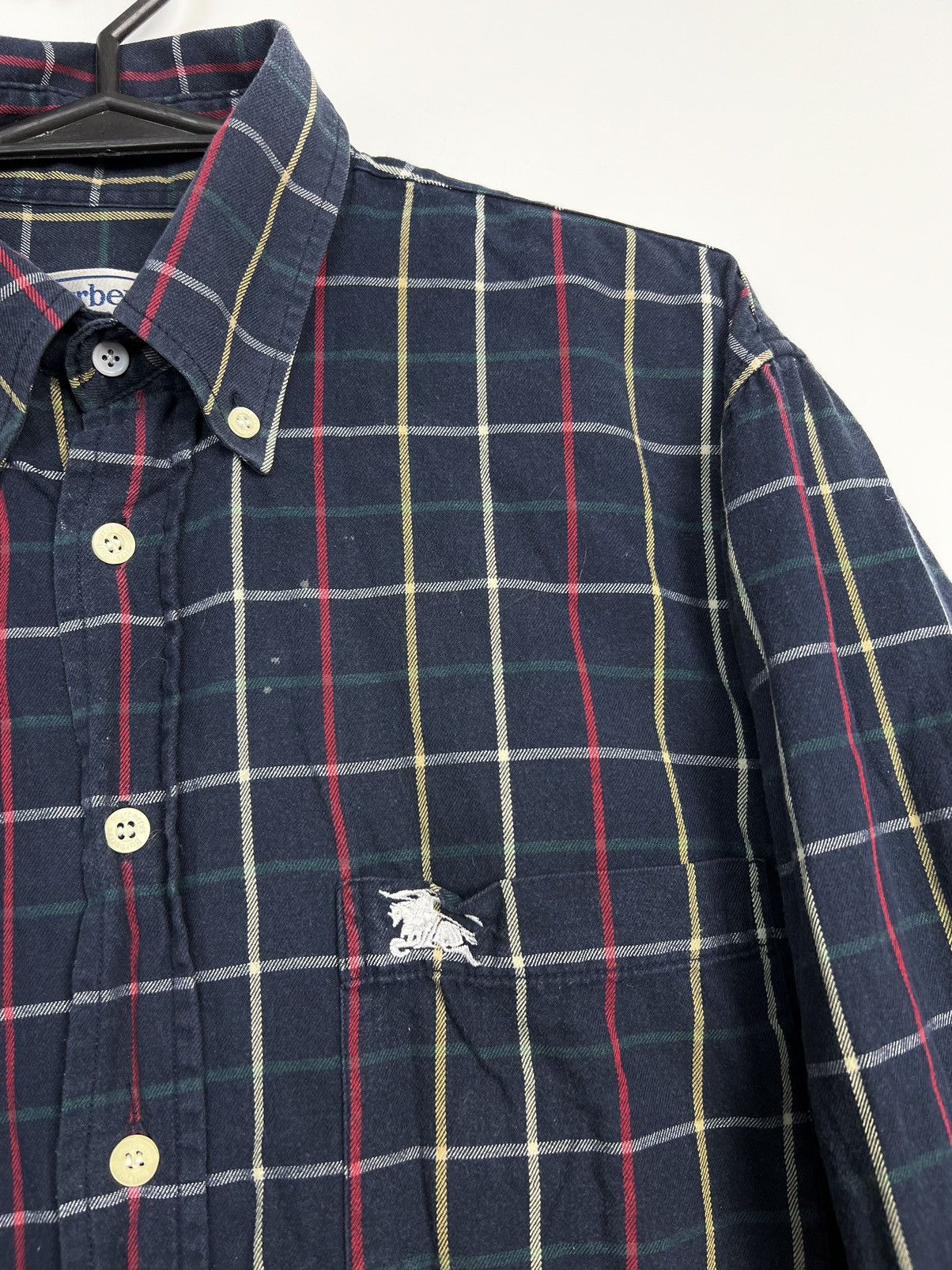 Burberry × Vintage Shirt Burberry Vintage 90’s Small Logo Burberrys Size M / US 6-8 / IT 42-44 - 4 Thumbnail