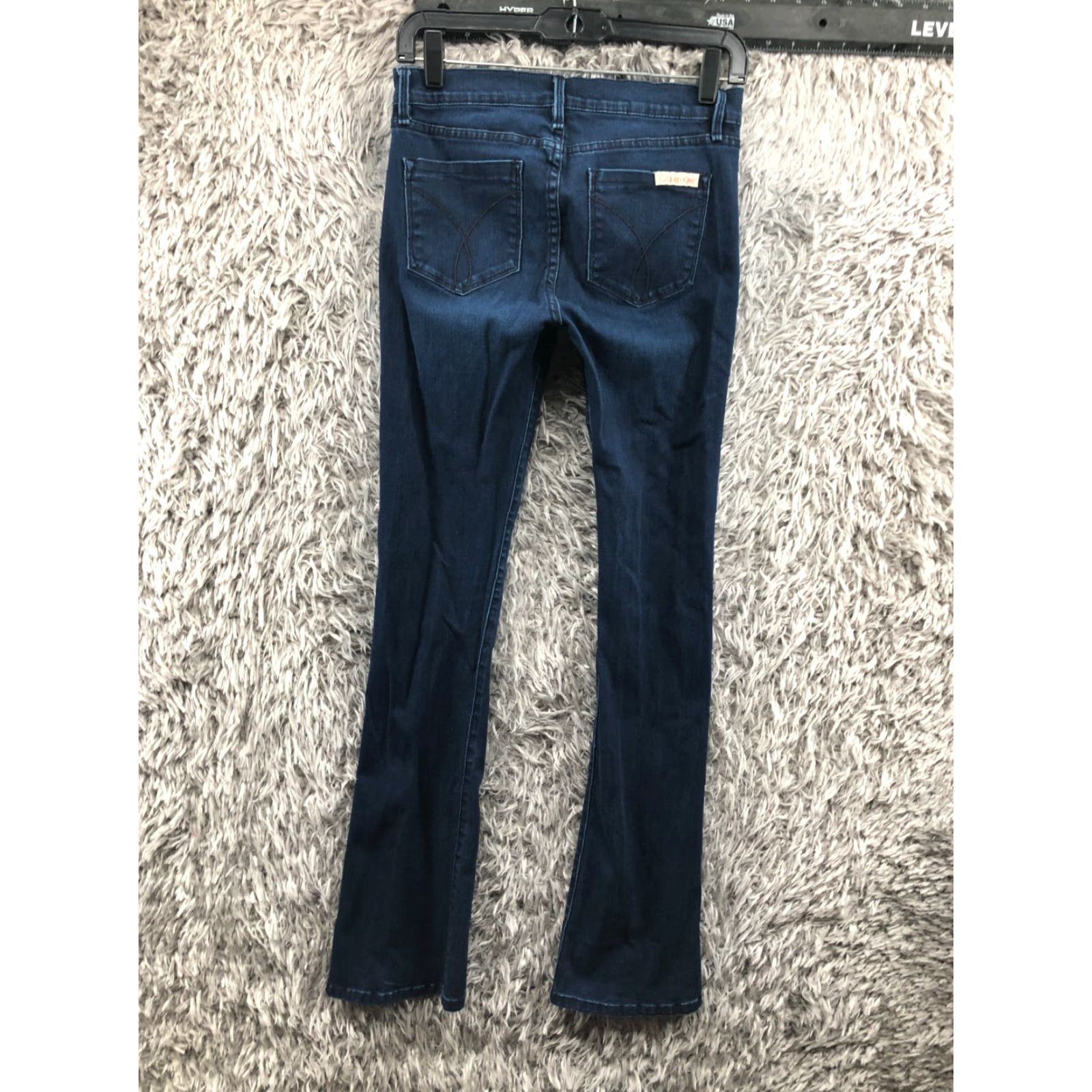 Calvin Klein Calvin Klein RCKR Kick Jeans Size 4 Womens Dark Wash Blue Denim Bootcut 5-Pocket Regular Comfort Pockets Size 27" / US 4 / IT 40 - 5 Thumbnail