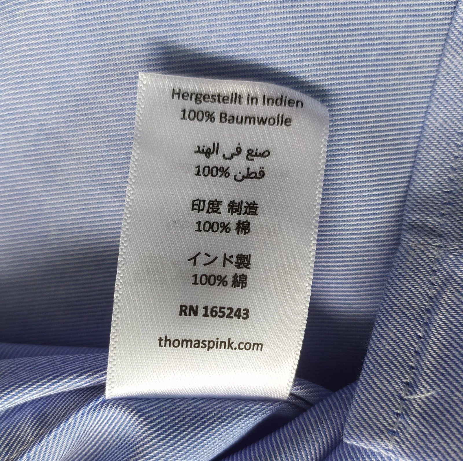 Thomas Pink Thomas Pink Tailored Fit Smart Casual Superfine Shirt T 0053 Size US M / EU 48-50 / 2 - 7 Thumbnail