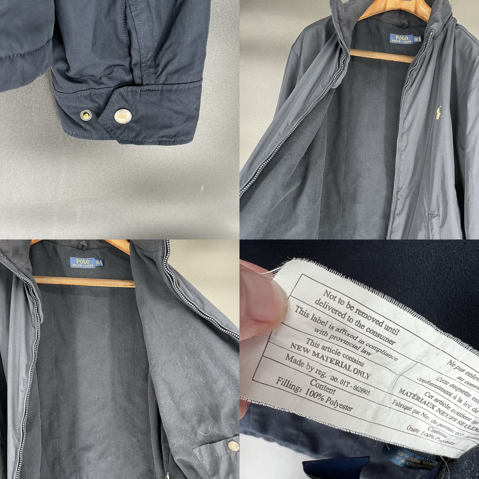 Ralph Lauren Polo Ralph Lauren Jacket 2XL Navy Blue Windbreaker Fleece Lined Zip Stand-Up Collar Mens Regular Size US XXL / EU 58 / 5 - 8 Thumbnail