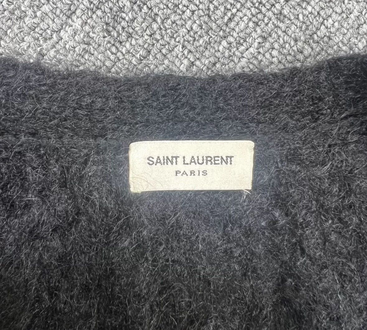 Saint Laurent Paris × Yves Saint Laurent Saint Laurent slp13fw Year 1 Black Warrior Pattern Sweater Size US S / EU 44-46 / 1 - 3 Thumbnail