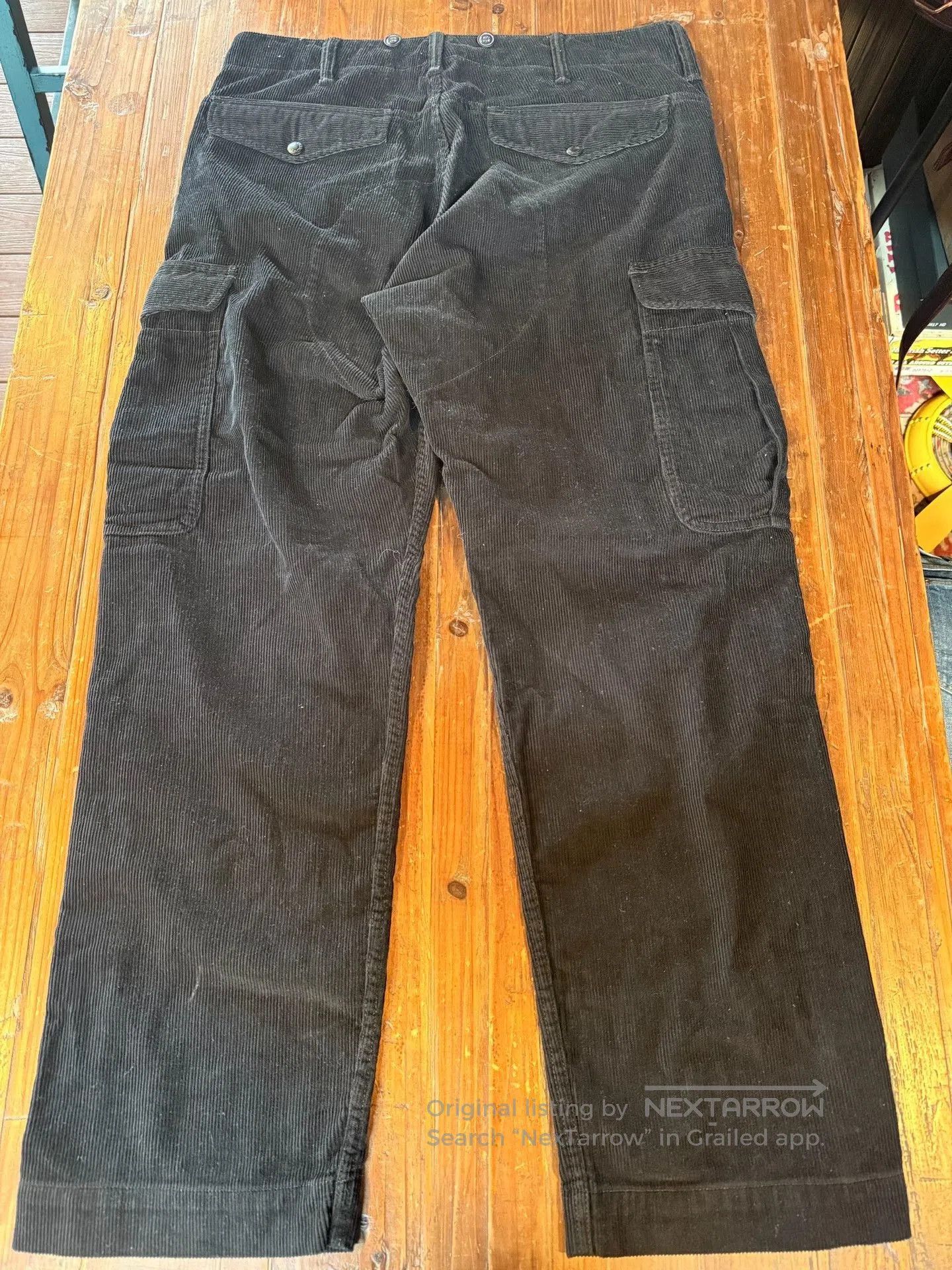 RRL Ralph Lauren RRL Black Corduroy Work Pants. Size US 32 / EU 48 - 2 Thumbnail