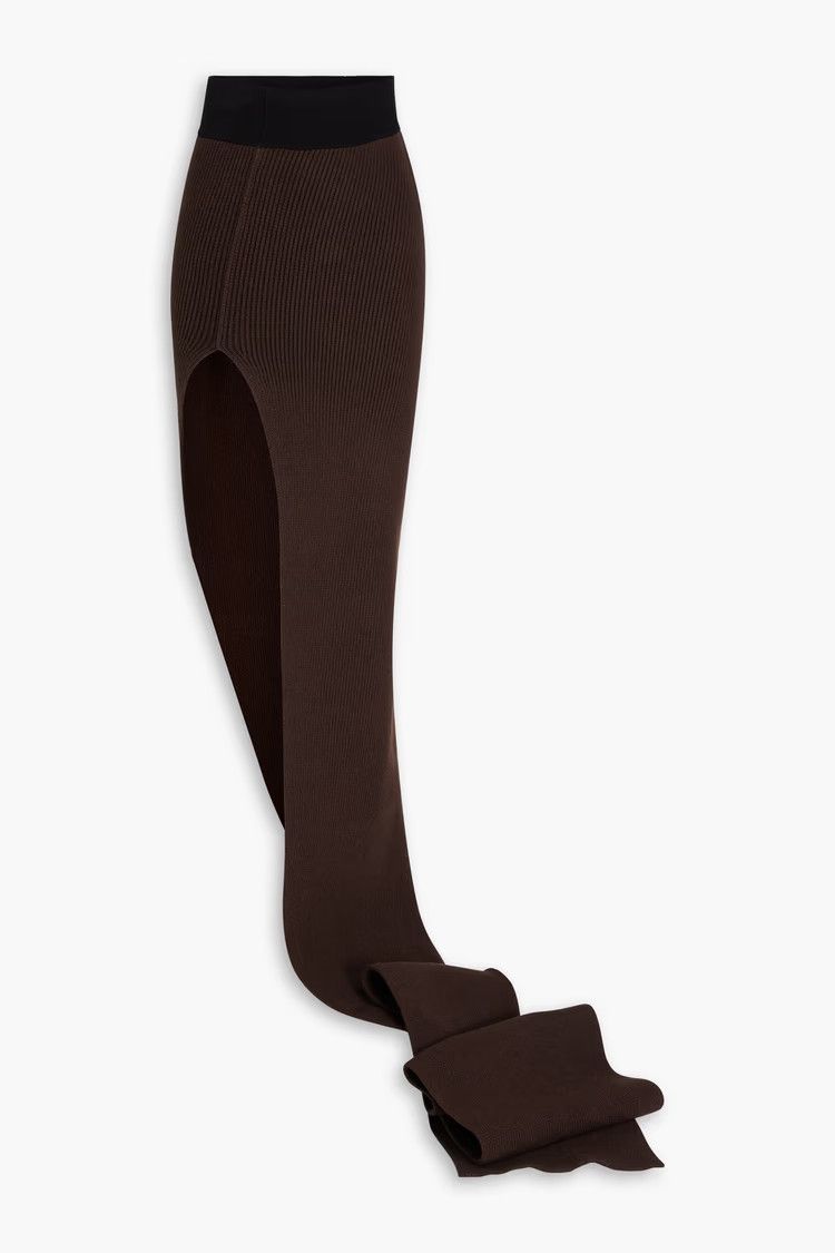 Rick Owens o1y0126 Maxi Skirt in Dark Brown/Black Size 27" / US 4 / IT 40 - 1 Thumbnail