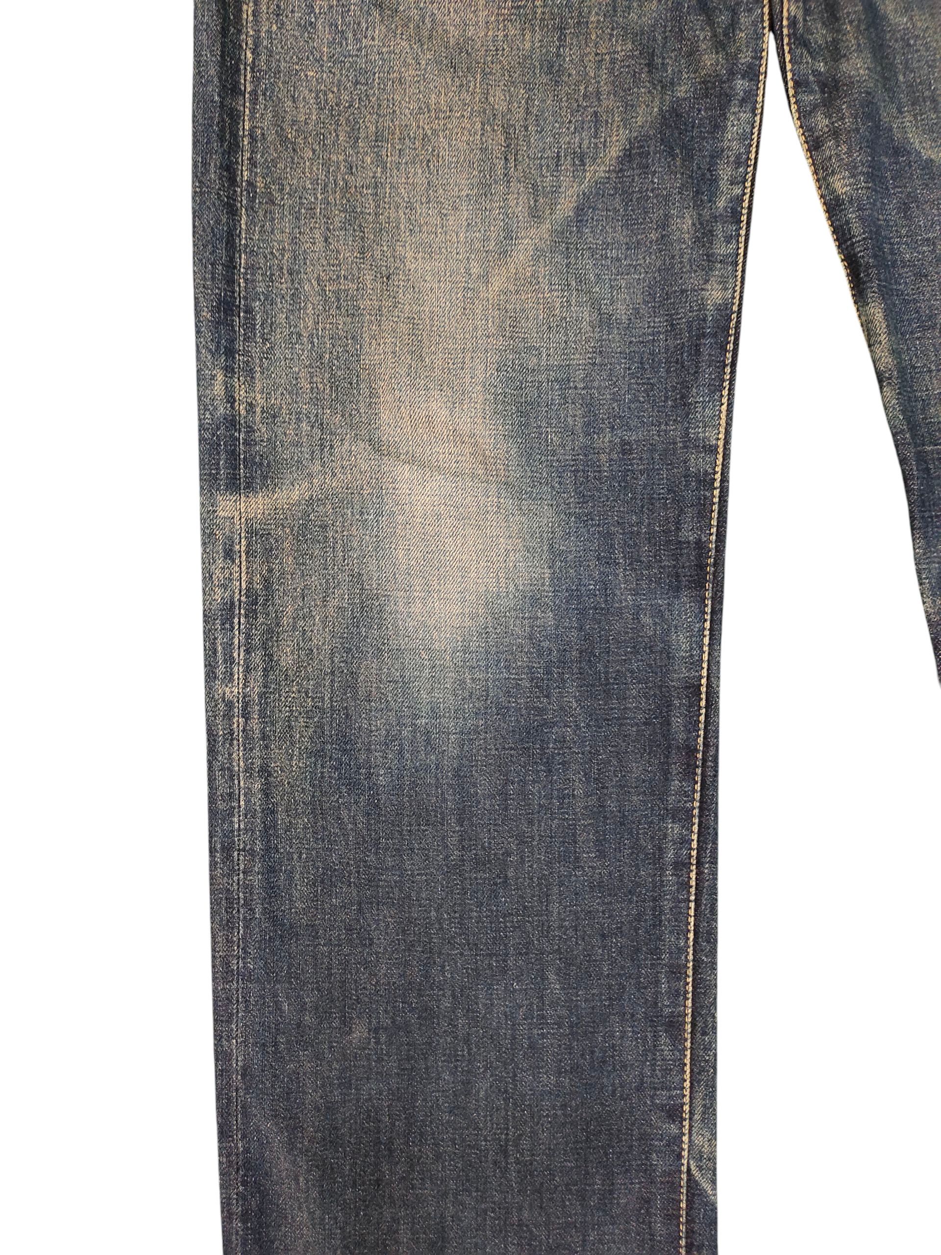 Nigel Cabourn Vintage 90s Nigel Cabourn Selvedge Clawmark Distress Jeans Size US 30 / EU 46 - 4 Thumbnail