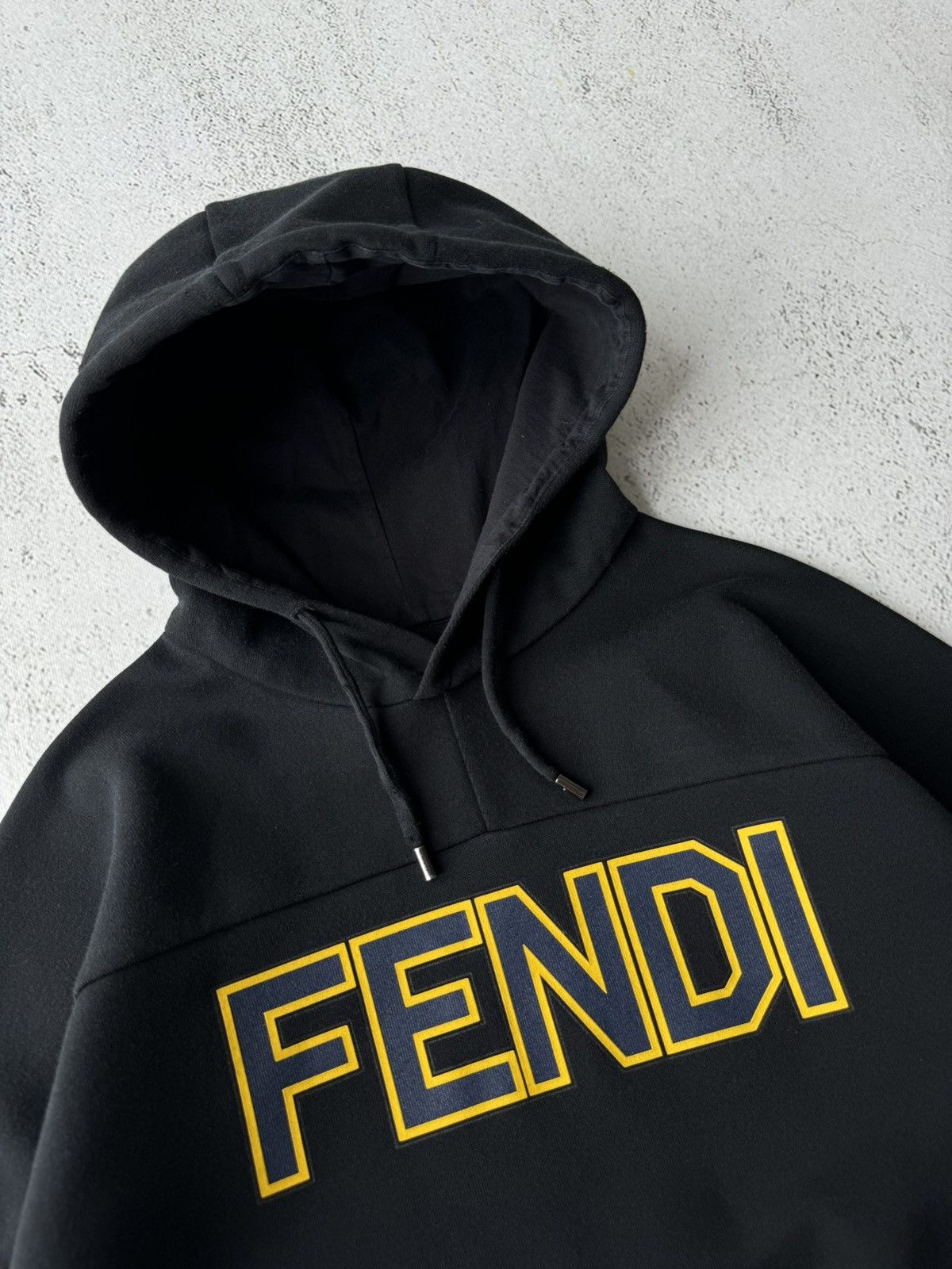 Fendi Fendi Roma Big Logo Black Hoodie Size US M / EU 48-50 / 2 - 6 Thumbnail