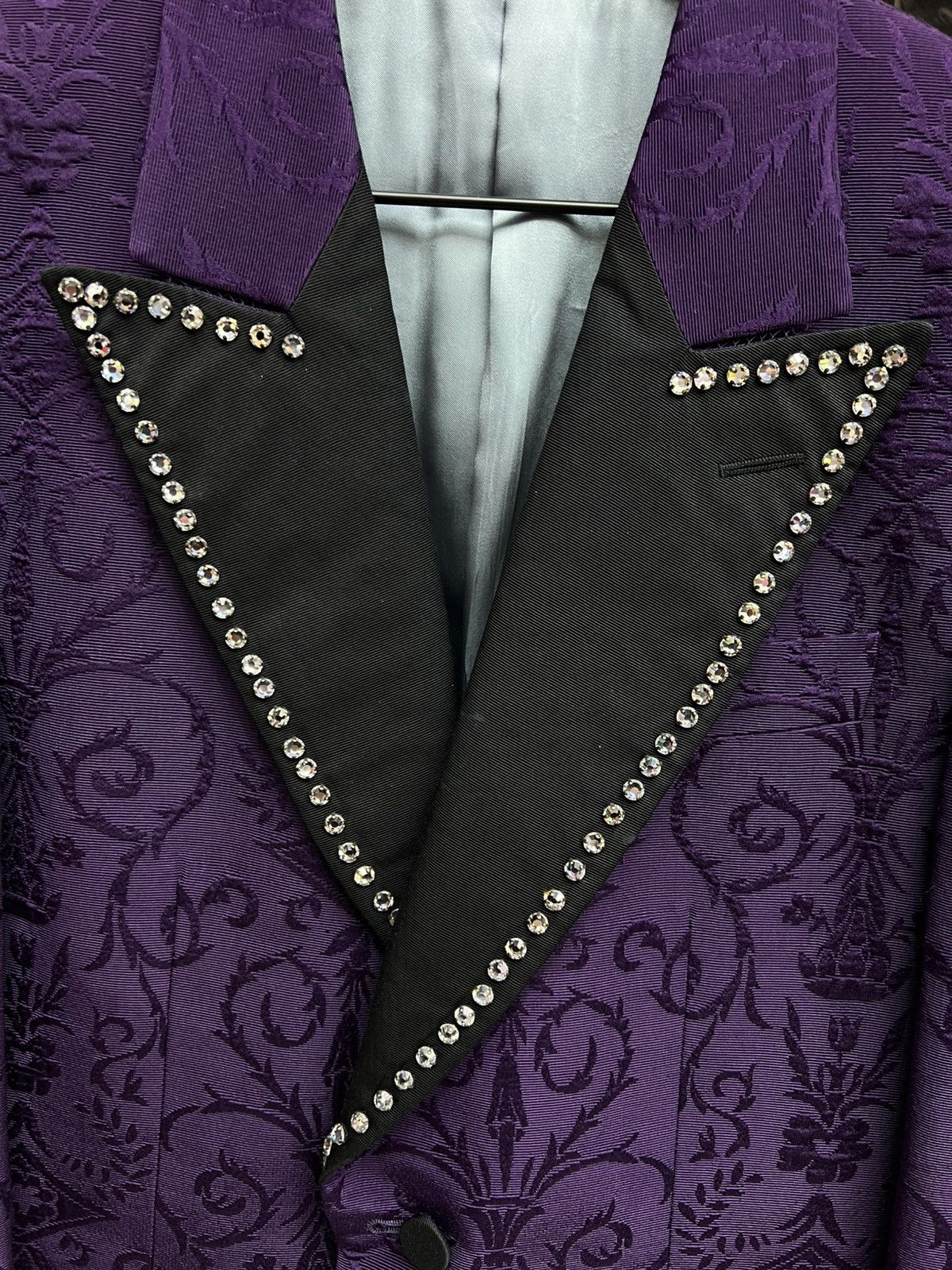 Gucci Gucci Purple Crystal Suit Set Size 34S - 4 Thumbnail
