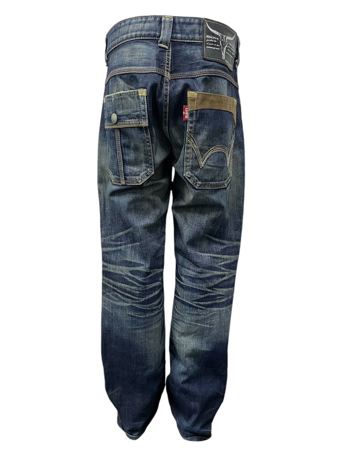 Edwin × Hysteric Glamour × Japanese Brand Edwin Bush Pocket Mud Wash Claw Mark Loose Denim Pants Size US 32 / EU 48 - 7 Thumbnail