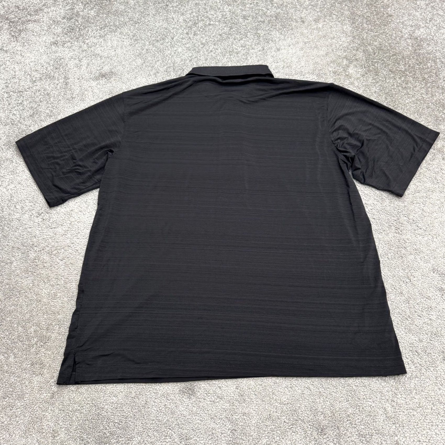 George George Polo Shirt Mens Large Black Short Sleeve Performance Golf Stretch Satin? Size US L / EU 52-54 / 3 - 2 Thumbnail