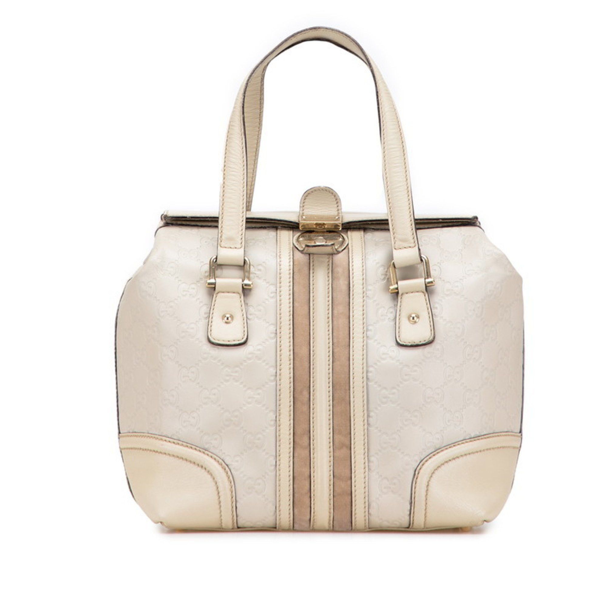 Gucci Gucci Guccissima Handbag Doctor's Bag 146002 Beige Leather Women's GUCCI Size ONE SIZE - 1 Thumbnail