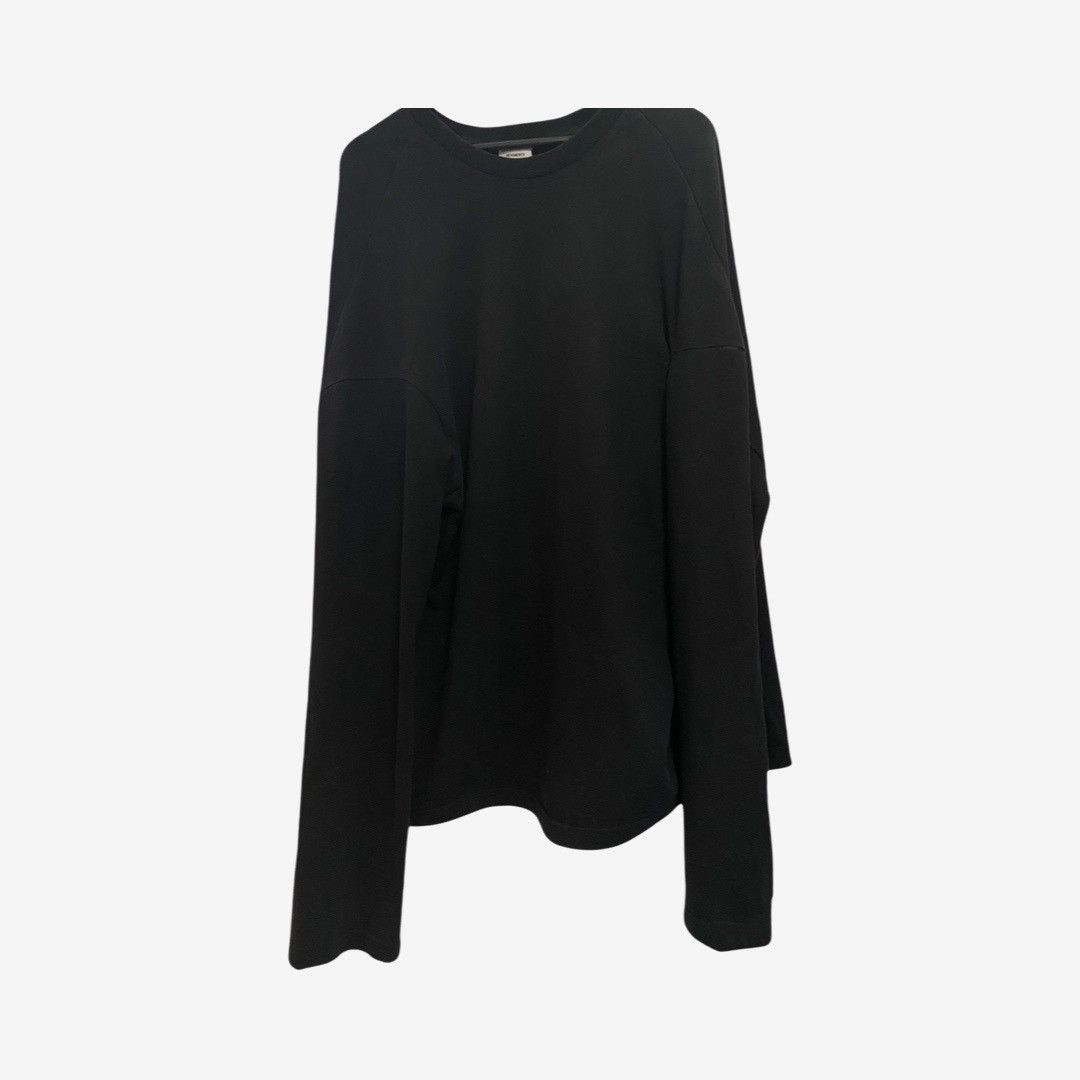 image of Vetements OG 100% Co Oversized Longsleeve Sz. M in Black, Men's (Size Medium)