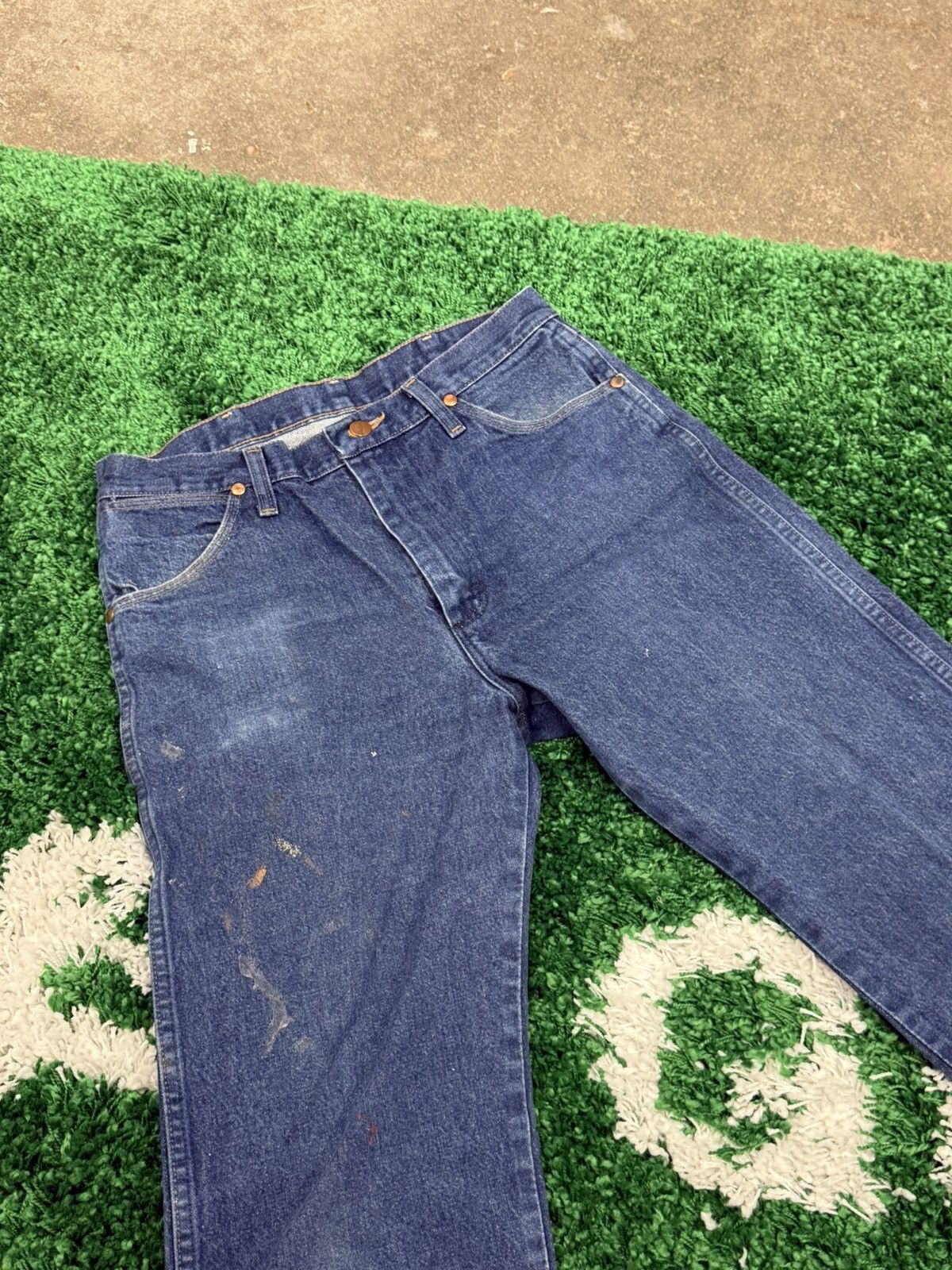 Wrangler Wrangler Classic Cowboy Denim Jeans Sz. 32 x 30 Patch Size US 32 / EU 48 - 4 Thumbnail