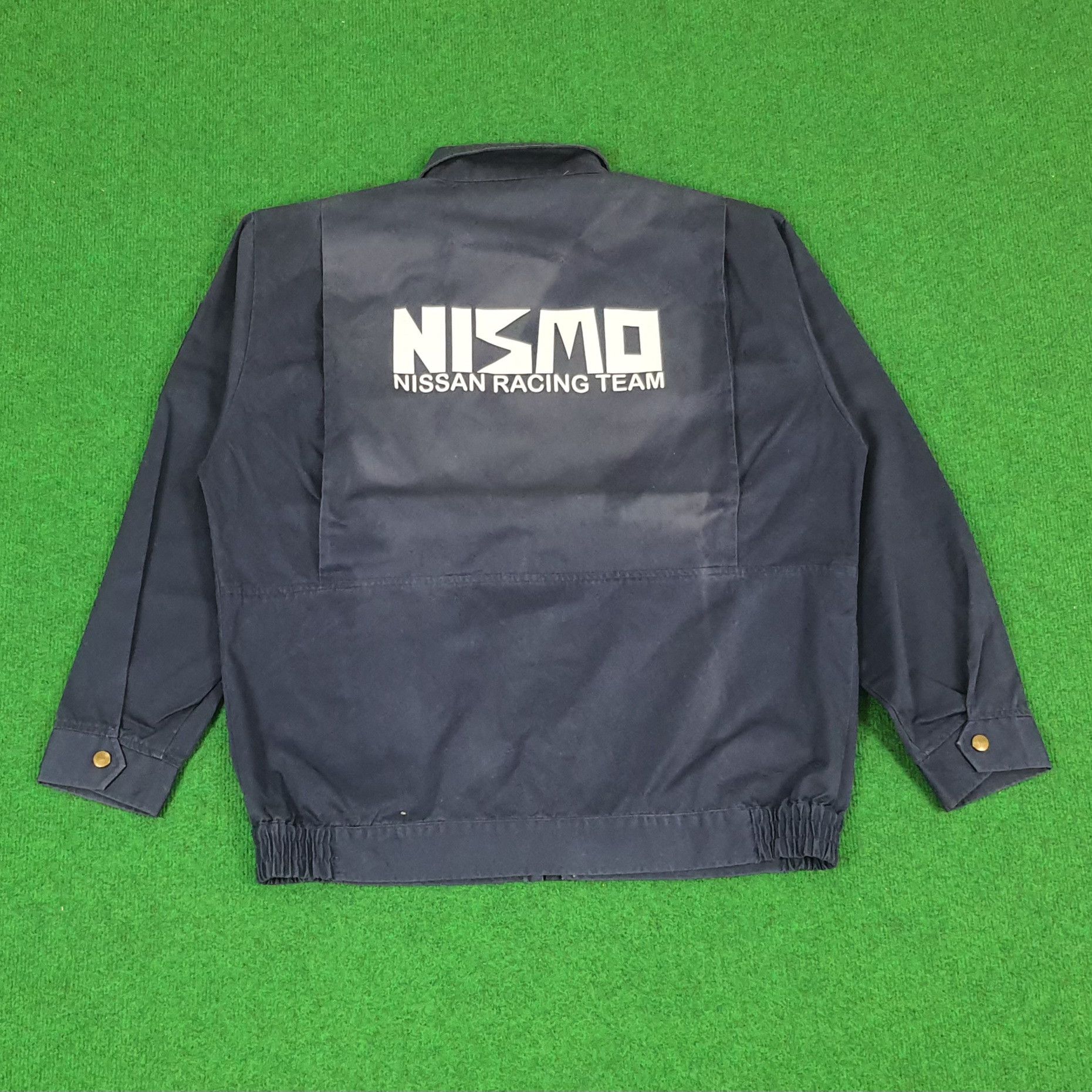 Japanese Brand Vintage NISMO Nissan Racing Team Custom Workwear Jacket Size US L / EU 52-54 / 3 - 1 Thumbnail