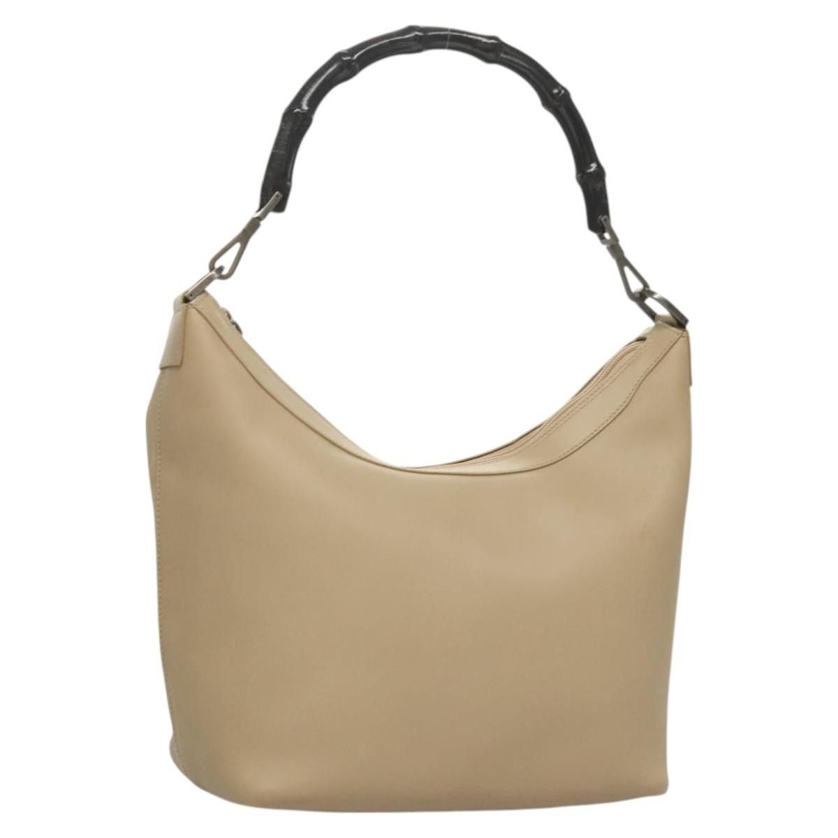 Gucci Gucci Vintage Bamboo Shoulder Bag Leather Size ONE SIZE - 1 Thumbnail
