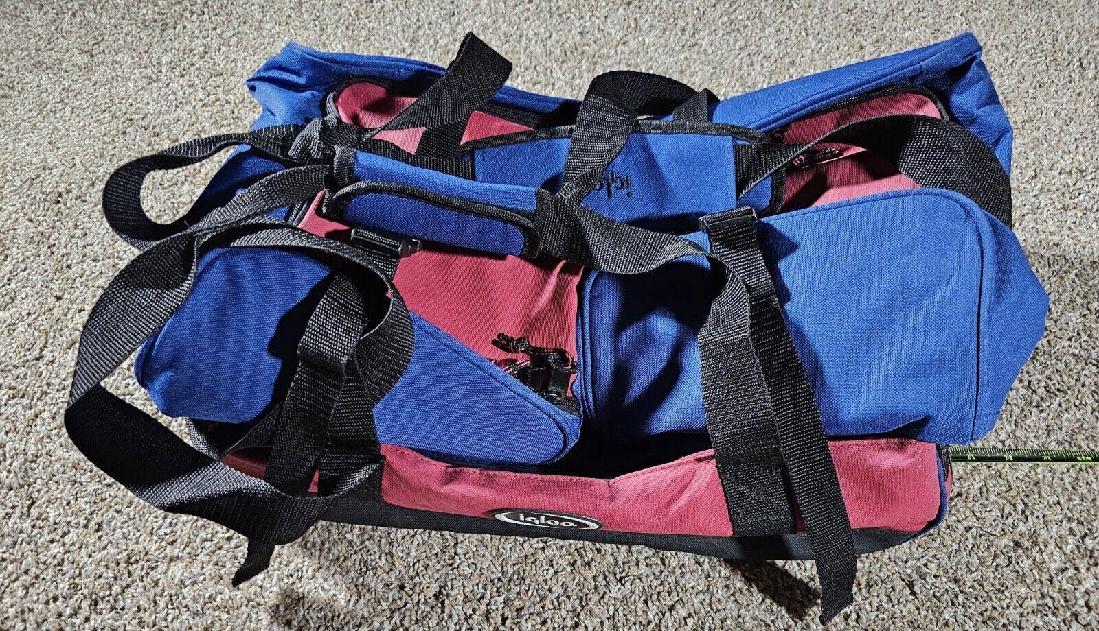 Designer igloo duffle 3 separate zippered section cooler bag Strap Size ONE SIZE - 7 Thumbnail