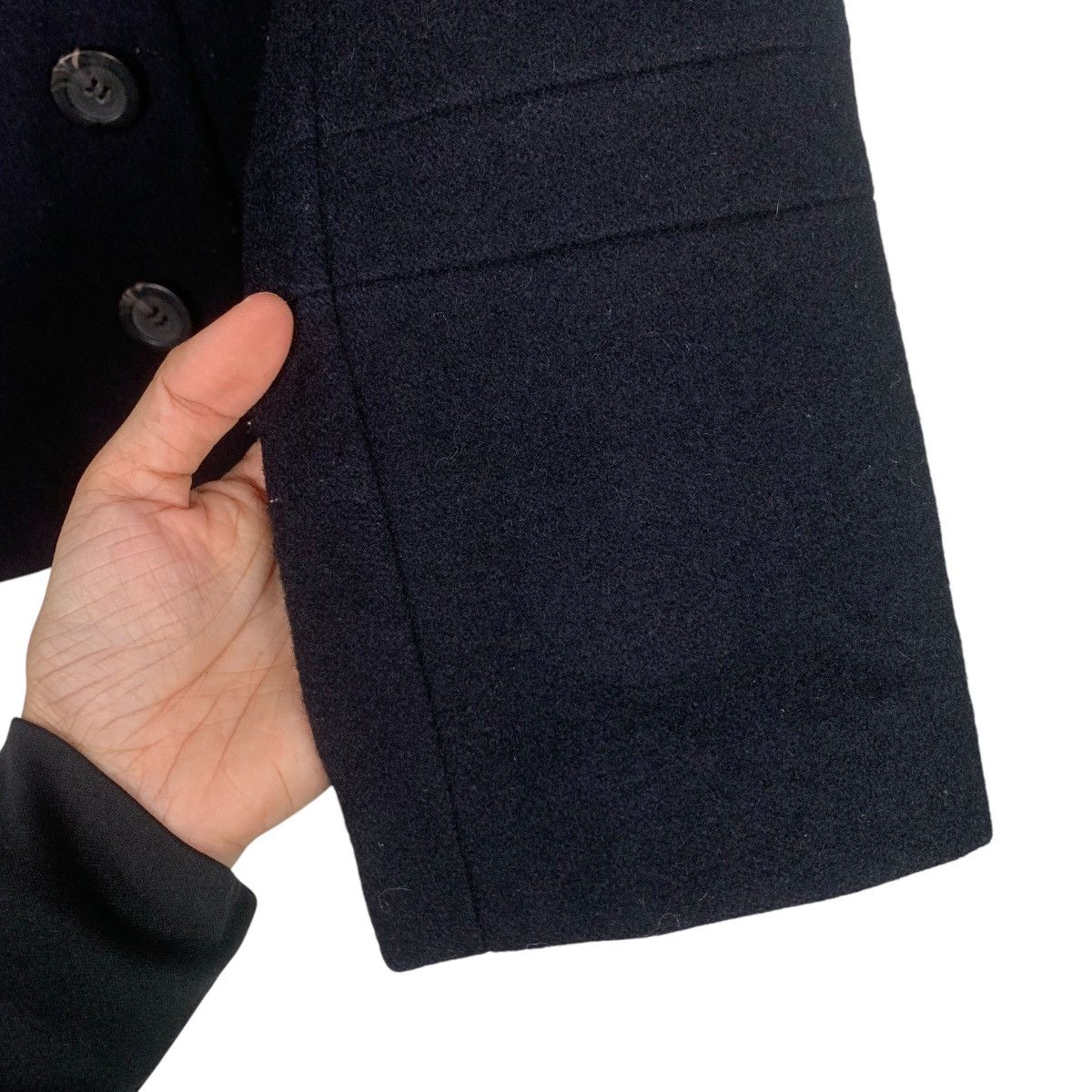 Japanese Brand INED Double Collar Double Breasted Wool Coat #1816-C20 Size S / US 4 / IT 40 - 13 Thumbnail