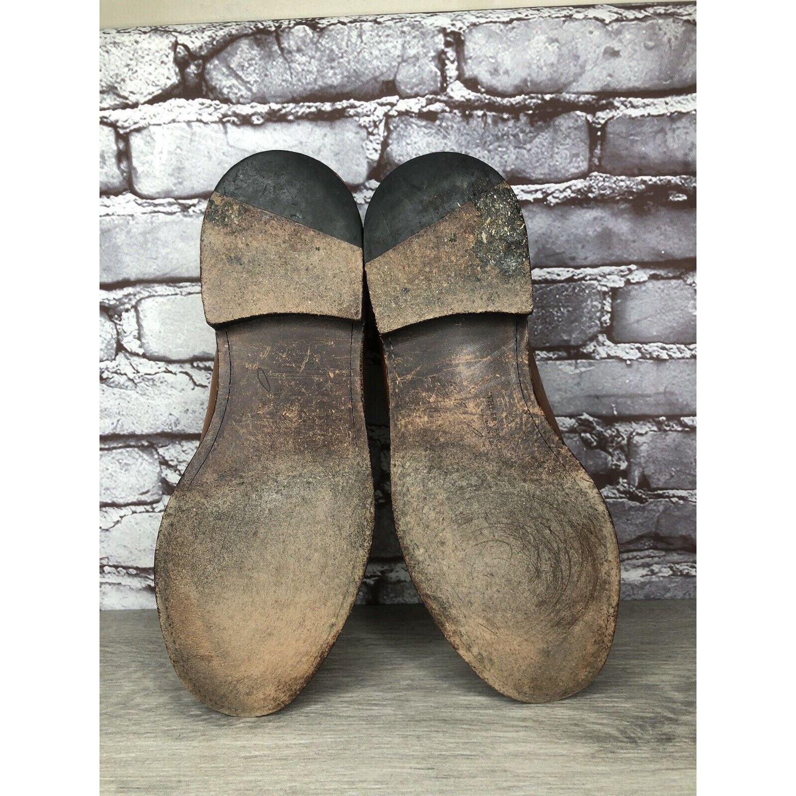 Frye The Frye Co. John A Frye Brown Leather Pebbled Oxfords Shoes Size US 11 / EU 44 - 11 Thumbnail