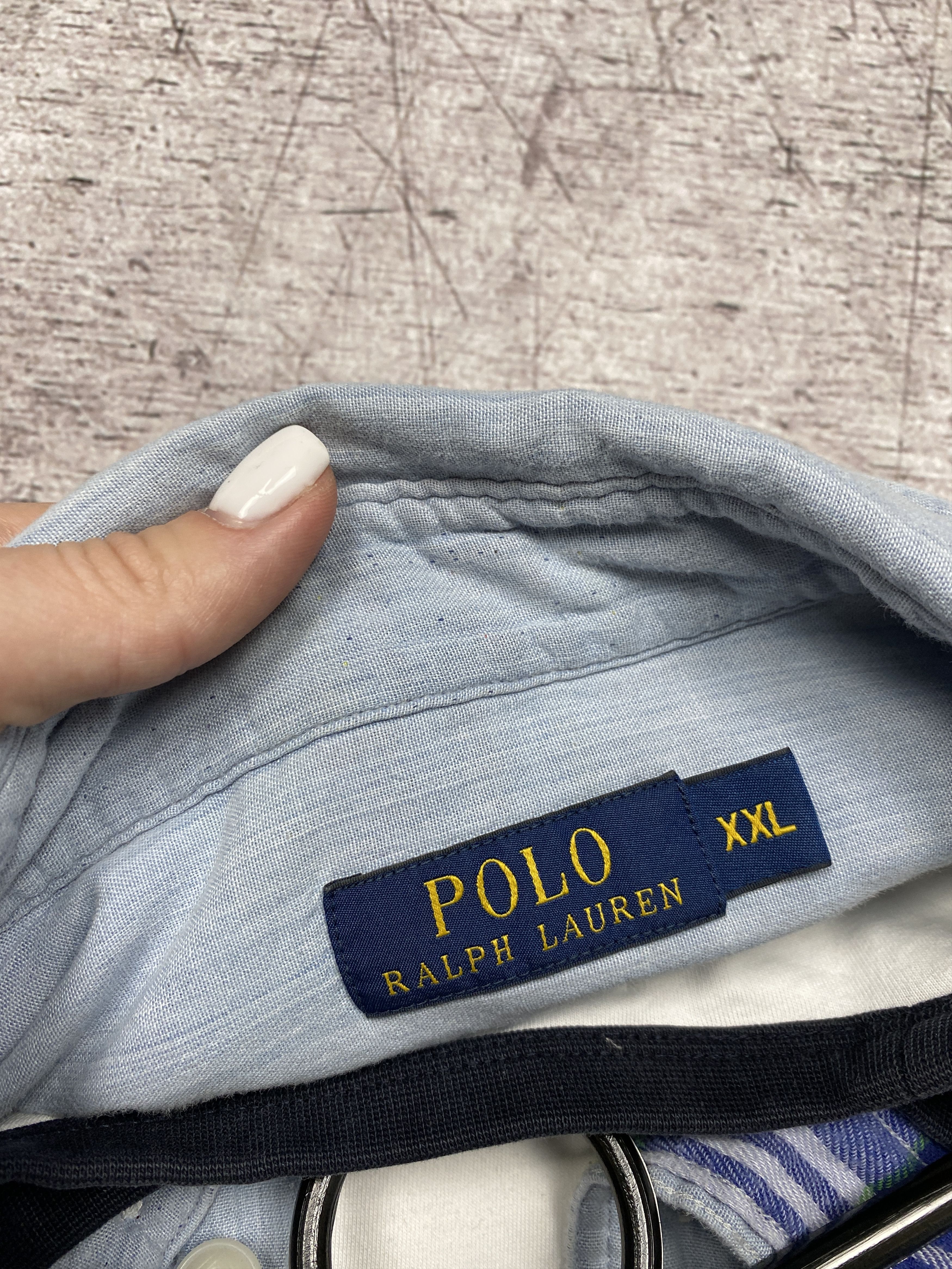 Polo Ralph Lauren × Ralph Lauren Polo Ralph Lauren Vintage Mens Denim Flannel Shirt Size US XXL / EU 58 / 5 - 4 Thumbnail