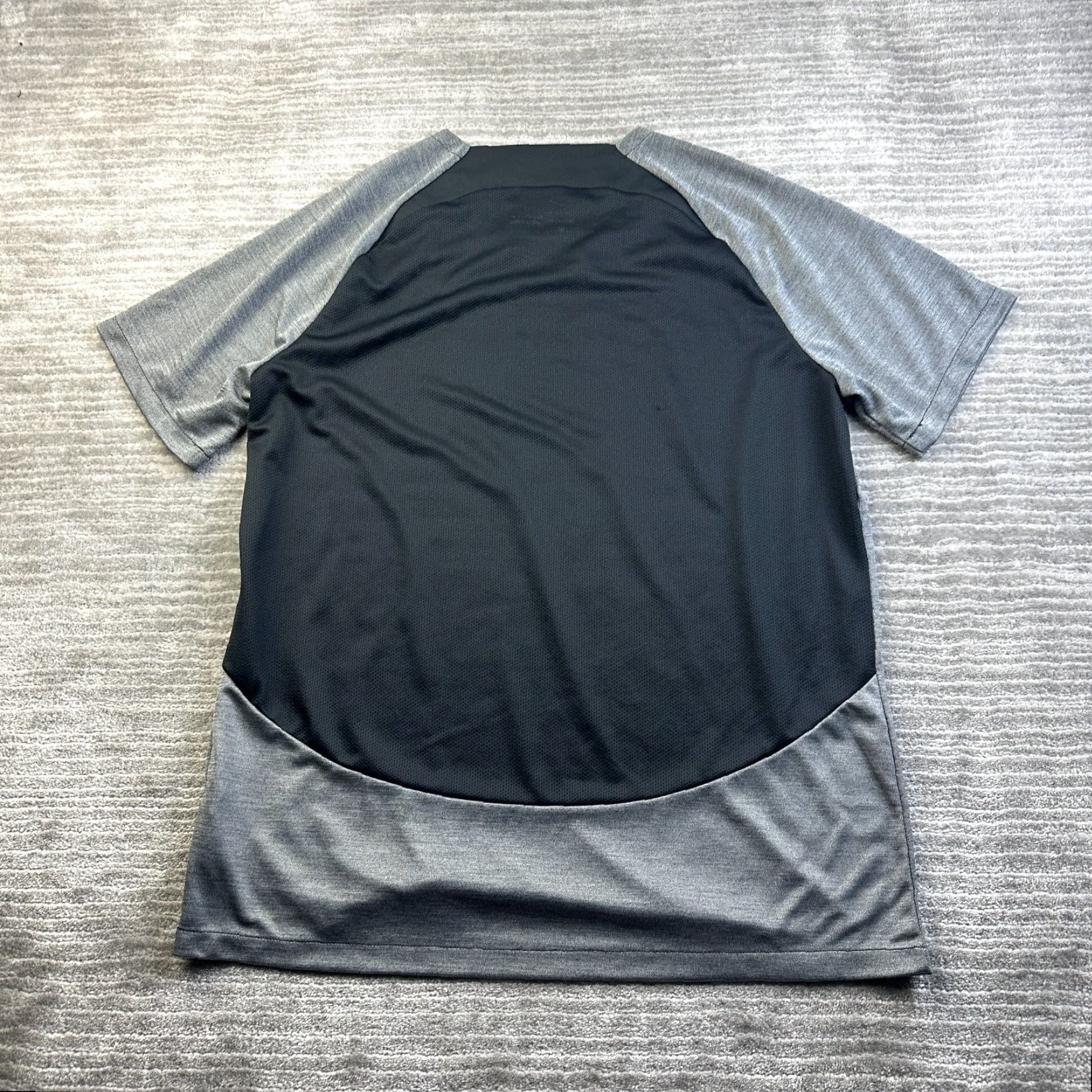 Nike Nike Shirt Mens XL Gray Pro Academy Soccer Football Center Swoosh Pro Academy Nike Dri-Fit Logo Sports Shirt Size US XL / EU 56 / 4 - 2 Thumbnail