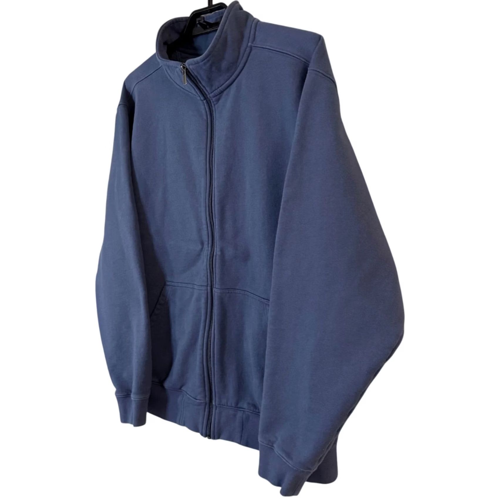 Vintage VINTAGE L.L. Bean Sweatshirt Blue Full Zip Mock-Neck Athletic Traditional-Fit Men XL Pockets Heavyweight Winter Fall Spring Outdoors Size US XL / EU 56 / 4 - 2 Thumbnail