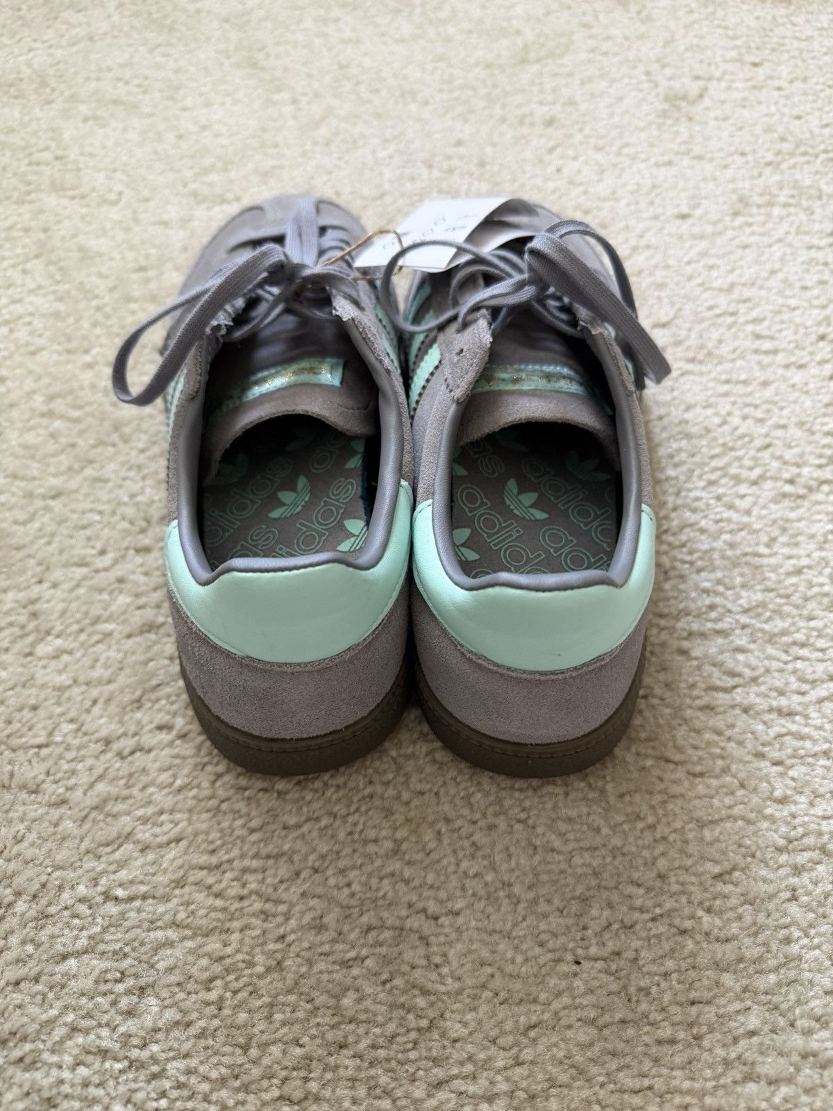 Adidas Adidas Spezial Men's Size 6 Grey Clean Mint Gum Suede No Box Size US 6 / EU 39 - 4 Thumbnail