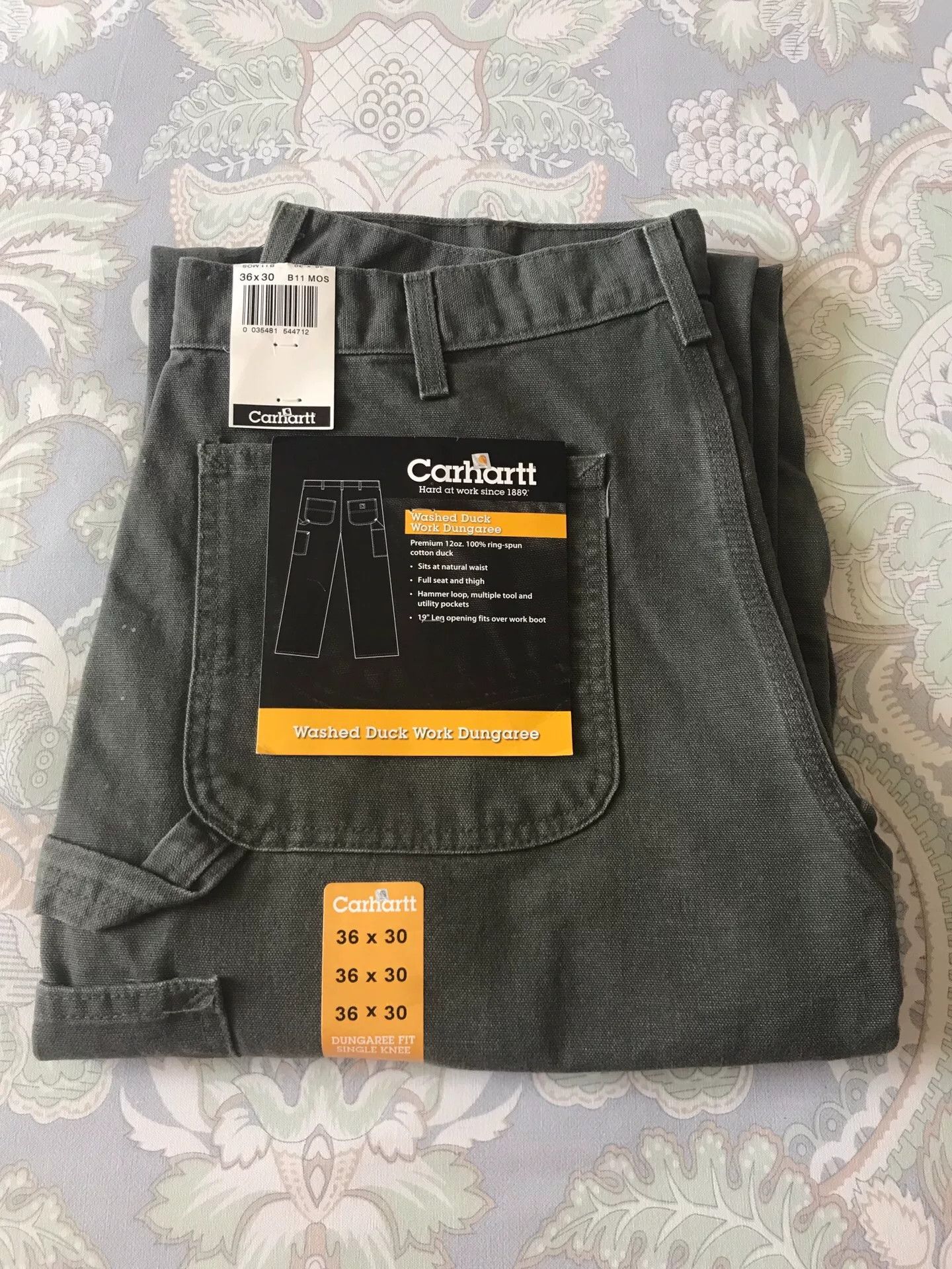 Carhartt Carhartt B11 MOS Canvas Work Pants W36L30 Size US 36 / EU 52 - 1 Thumbnail