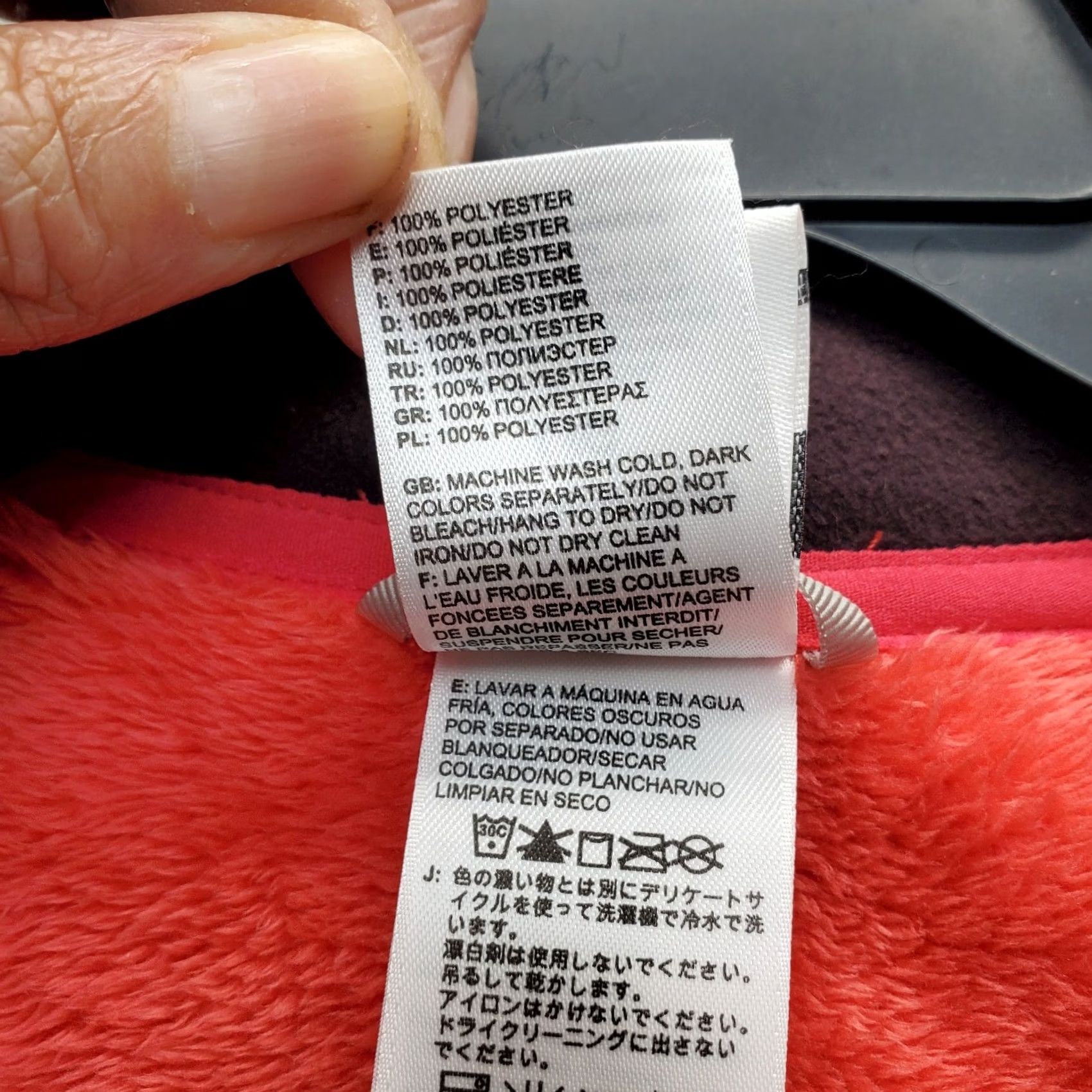 The North Face The North Face Womens Jacket Red 1/4 Zip Thick Fleece Long Sleeve L Regular Size L / US 10 / IT 46 - 8 Thumbnail