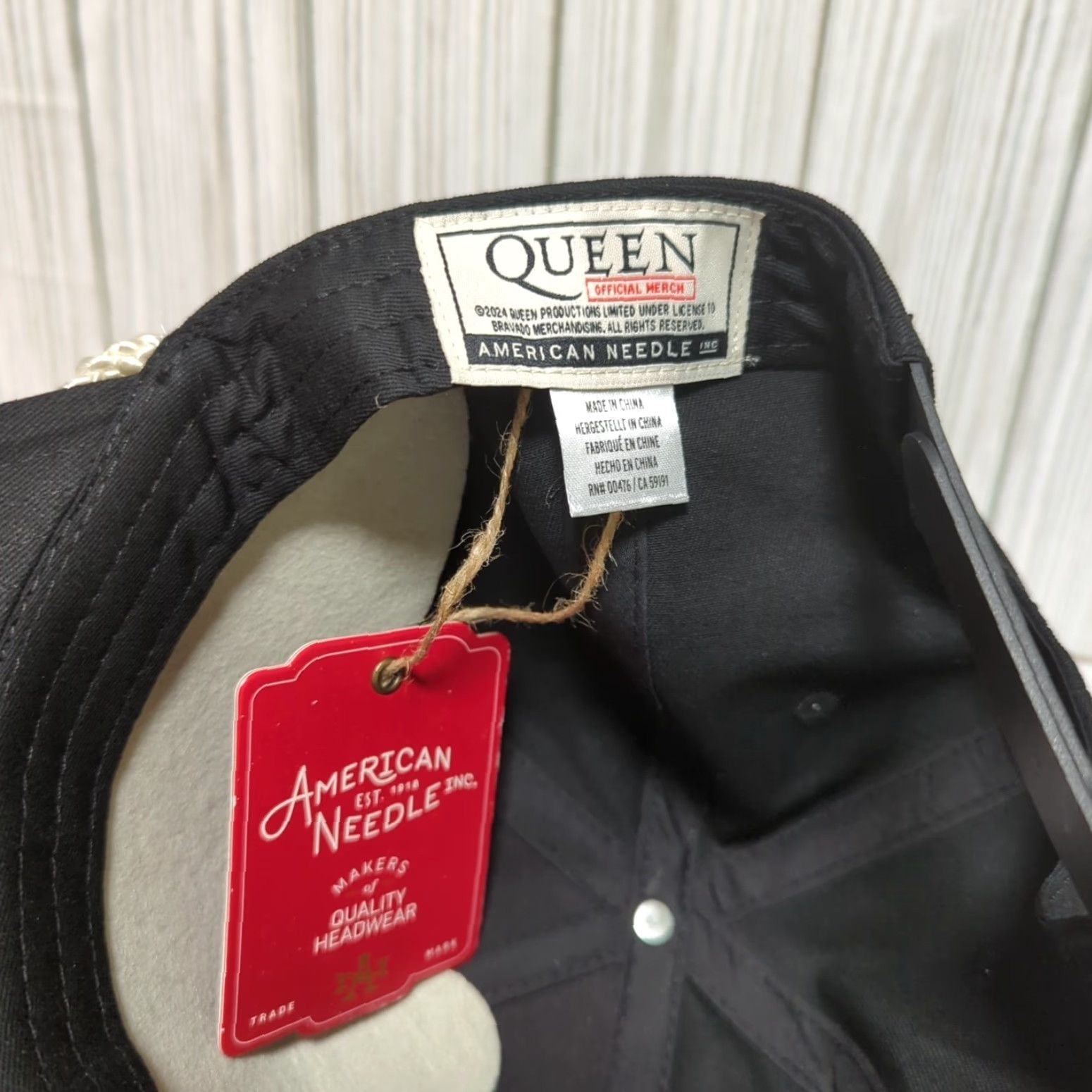 American Needle American Needle Queen Hat Cap Snap Back Band Concert Tour Black Rope Trucker One Size Men Snapback Adjustable Breathable Cap Size ONE SIZE - 7 Thumbnail