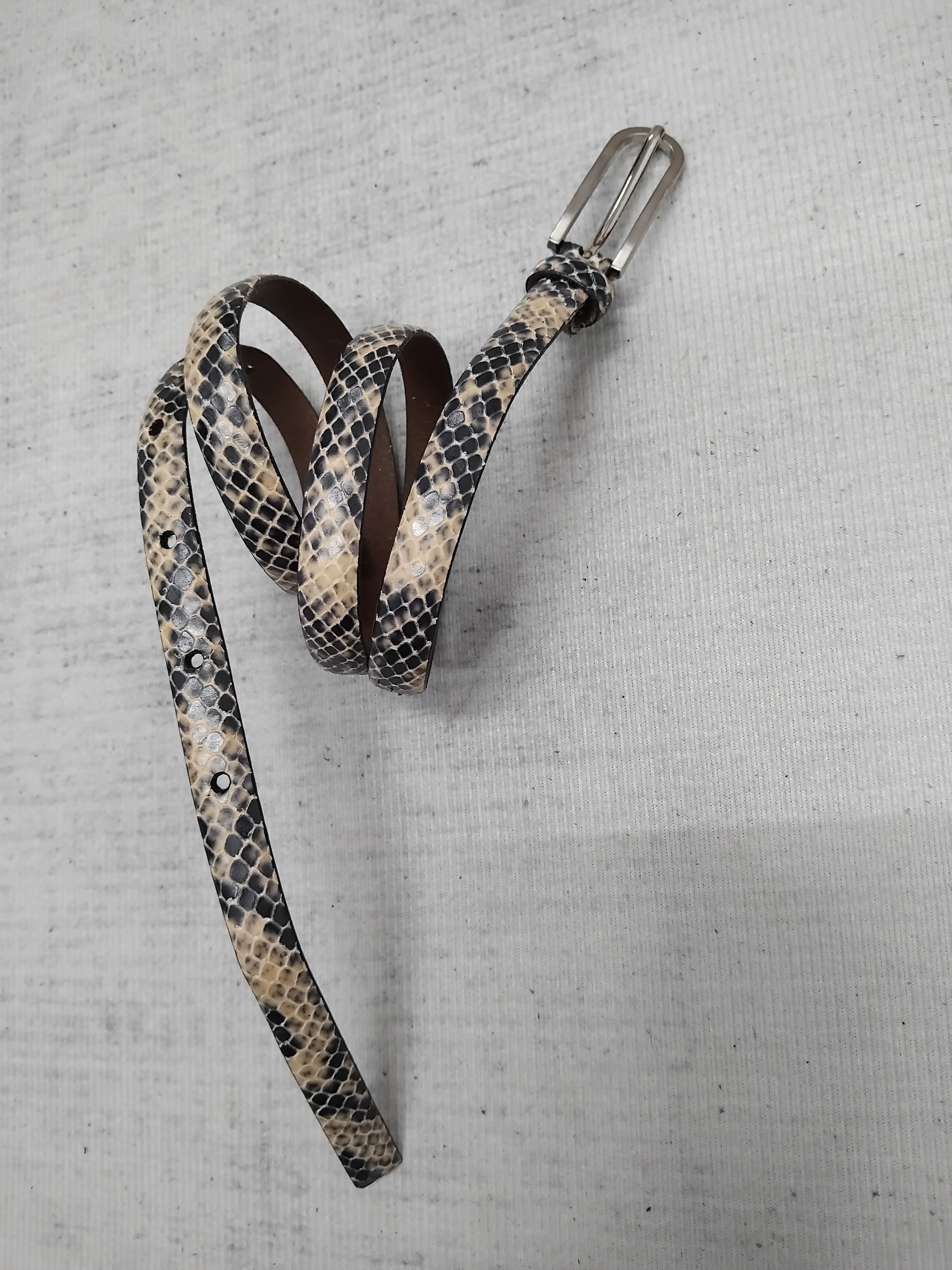 Japanese Brand 💥Unnamed snake skin Japanese style design belt Size ONE SIZE - 2 Thumbnail