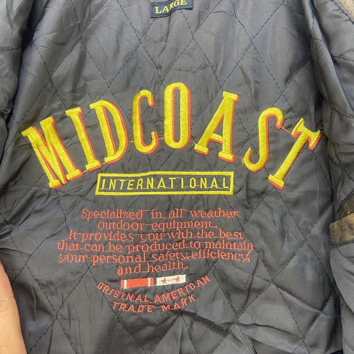 Genuine Leather Vtg 80s Midcoast International Original American Trade Mark Size US M / EU 48-50 / 2 - 23 Thumbnail