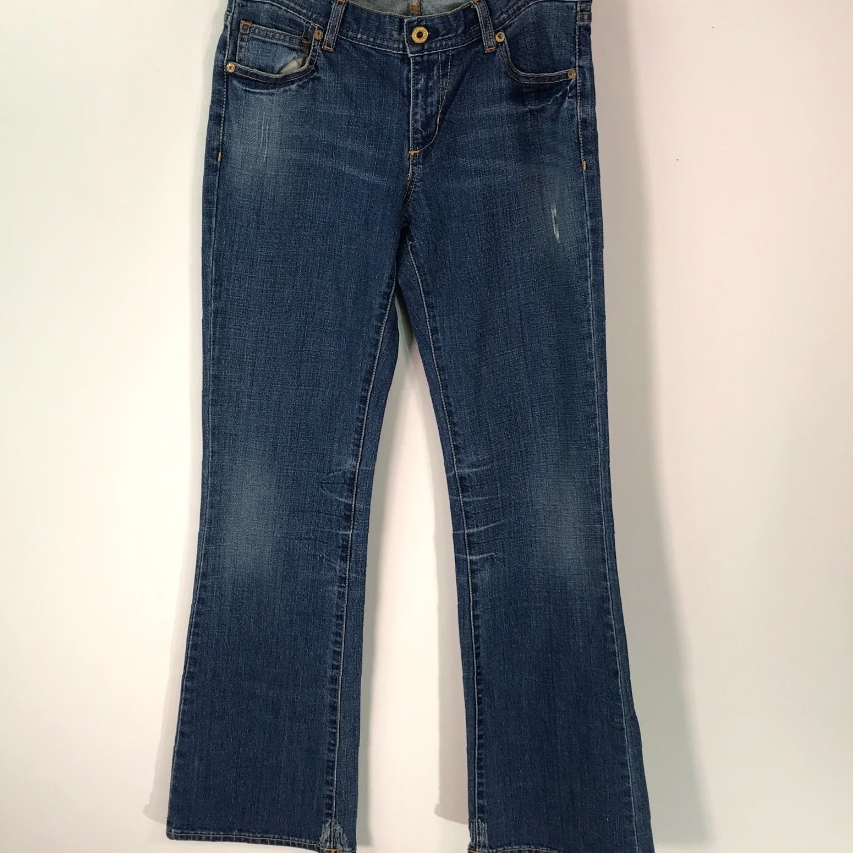 Polo Ralph Lauren Polo Ralph Lauren Womens Ultra Low Rise Casual Blue Denim Boot Cut Jeans Size 8 Size 30" / US 8 / IT 44 - 2 Thumbnail