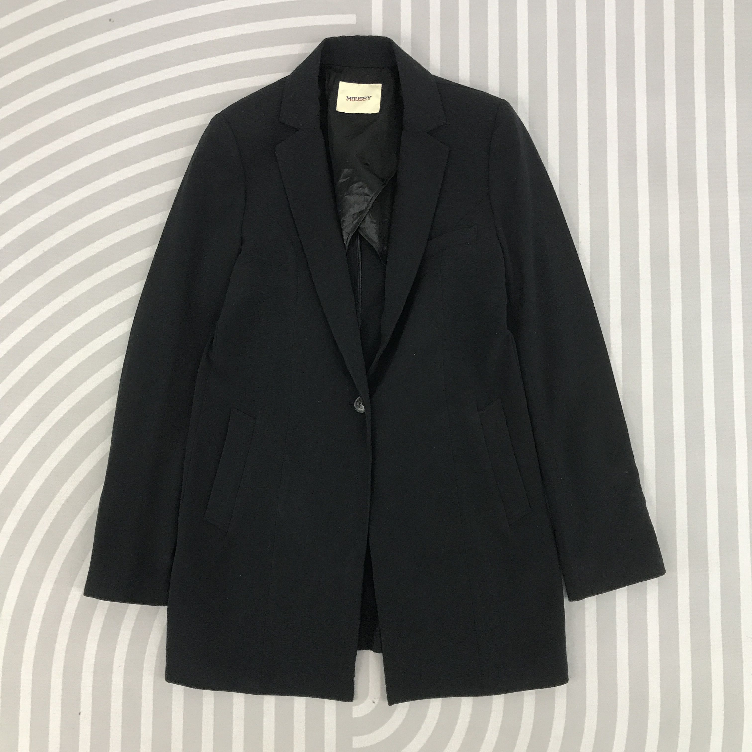 MOUSSY × Vintage Vintage Moussy Black blazer coat Jacket Size US M / EU 48-50 / 2 - 1 Thumbnail