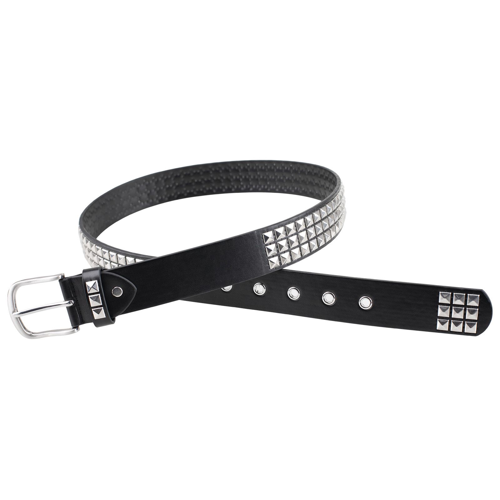 VIBE Dark Vintage Belt Riveted Belts Menswear Accessories Size ONE SIZE - 6 Thumbnail