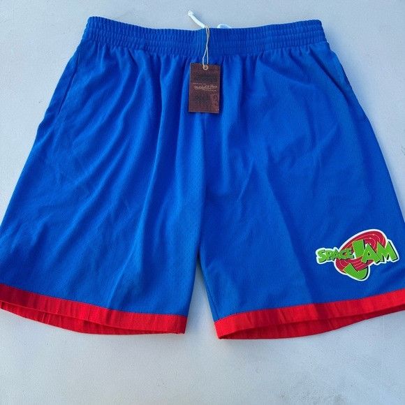 Designer × Mitchell & Ness × Strellson NWT MITCHELL & NESS EPC SPACE JAM 96 SHORTS 2XL XXL Size US 36 / EU 52 - 2 Thumbnail