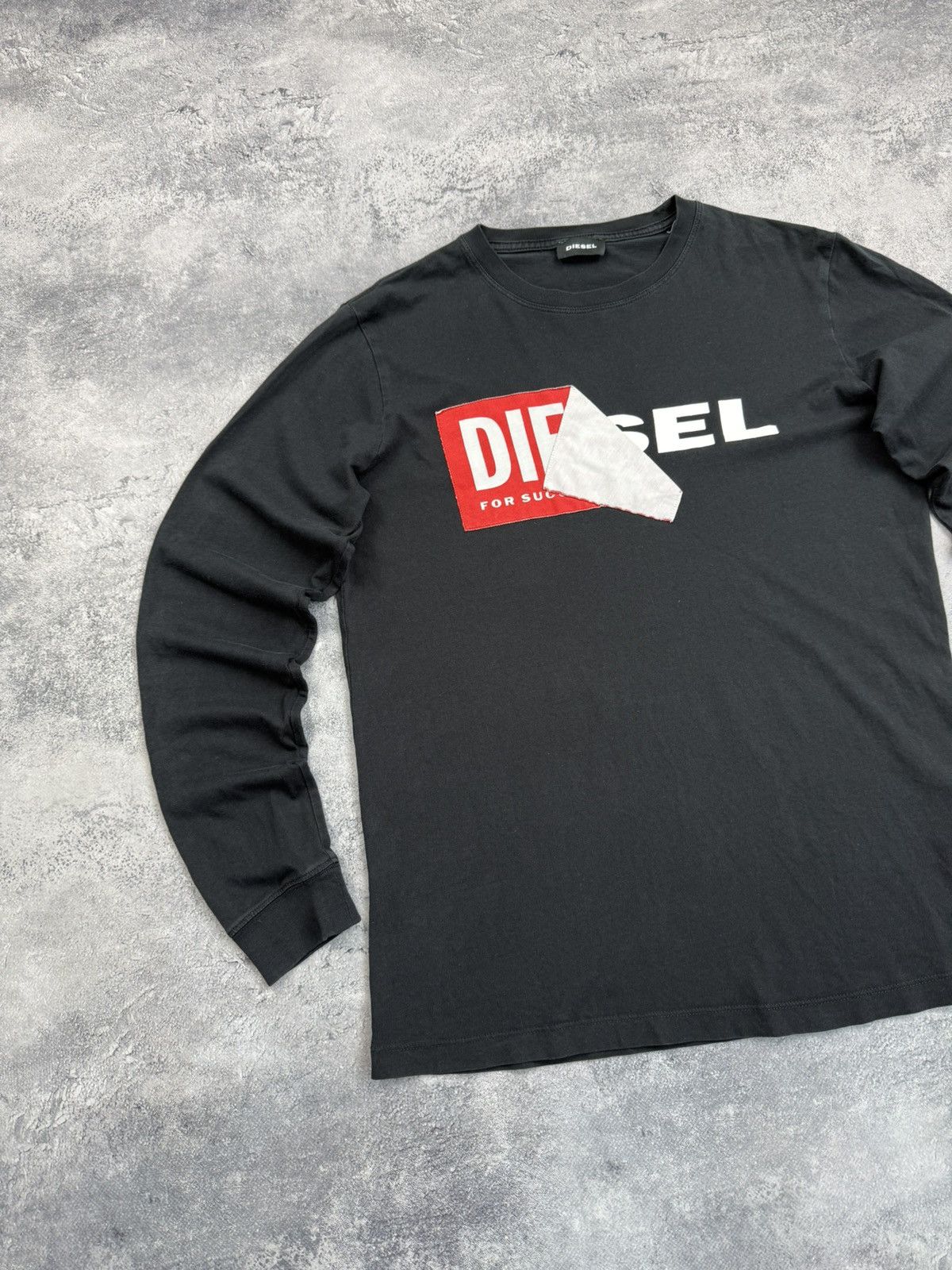 Diesel Vintage Diesel Y2K Long Sleeve Big Logo Hype Avant Garde Size US S / EU 44-46 / 1 - 6 Thumbnail