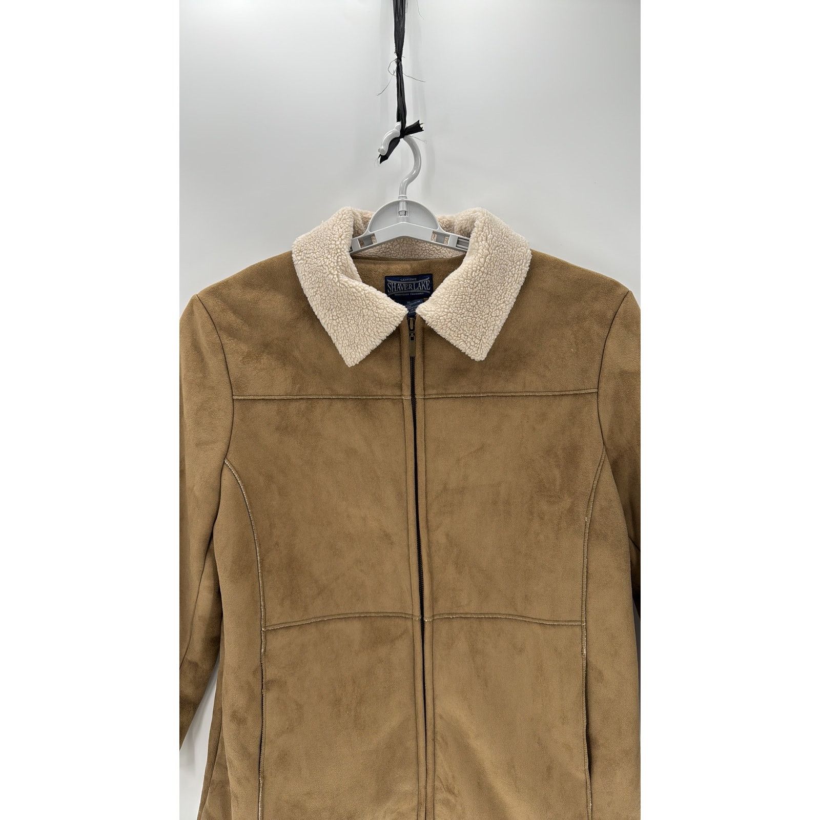 Shaver Lake Shaver Lake Faux Suede Sherpa Lined Jacket size xl Tan Size XL / US 12-14 / IT 48-50 - 4 Thumbnail