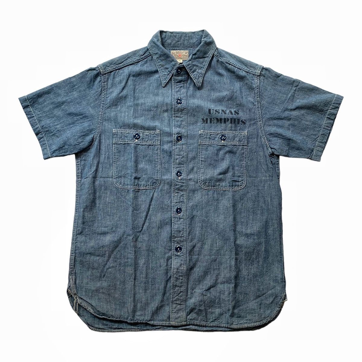 Buzz Rickson's × Japanese Brand Buzz Rickson's USN Chambray Work Shirt Short Sleeve Us Navy Size US S / EU 44-46 / 1 - 1 Thumbnail