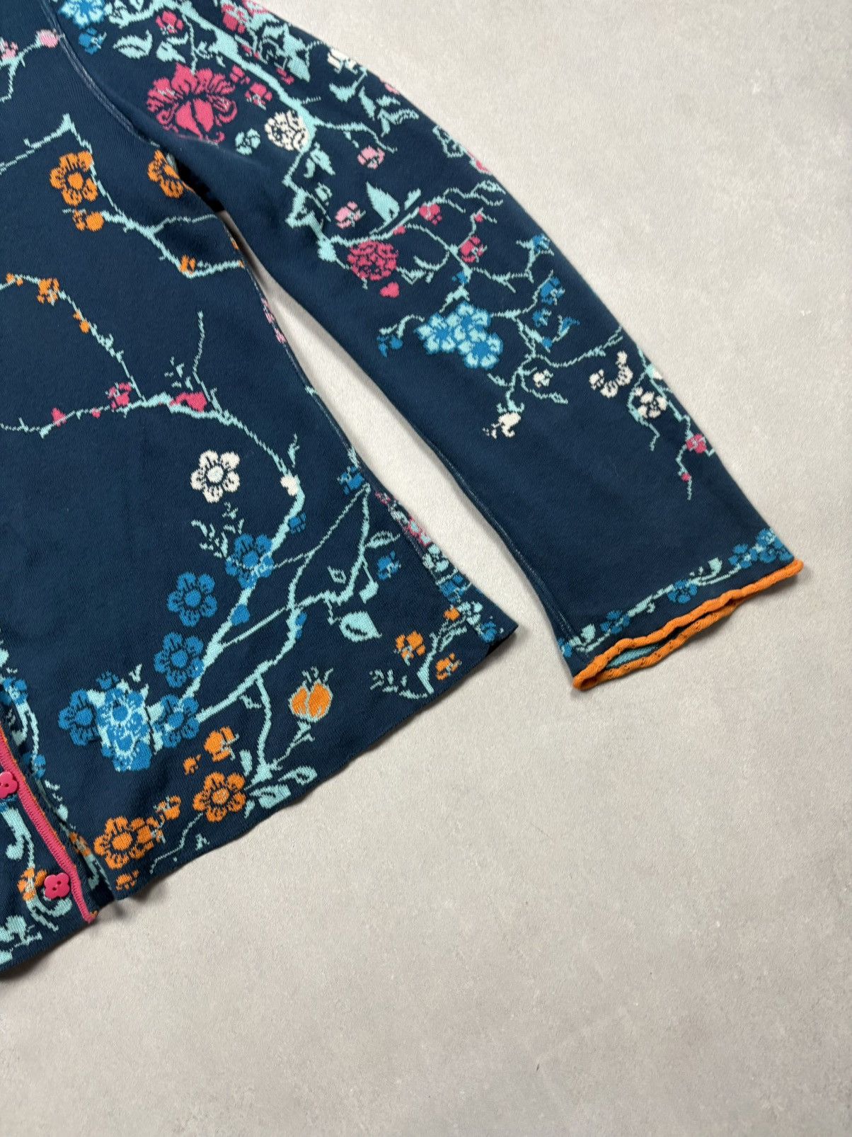 Vintage Ivko Floral Jacquard Knit Cardigan Button Up Boho Art Rare L Size L / US 10 / IT 46 - 5 Thumbnail