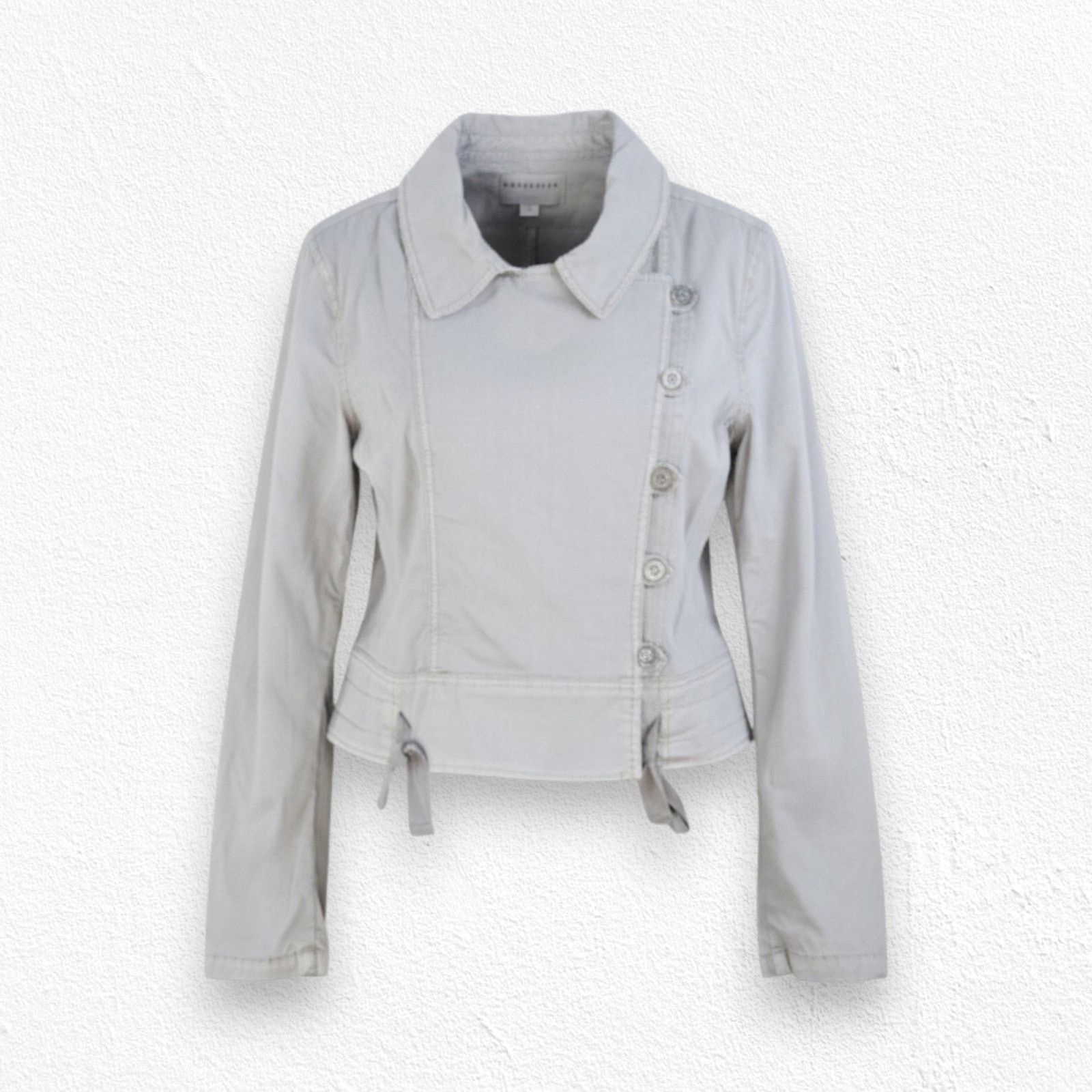 Anthropologie Marrakech Asymmetrical Utility Jacket Pearl Gray Size L Size L / US 10 / IT 46 - 1 Thumbnail