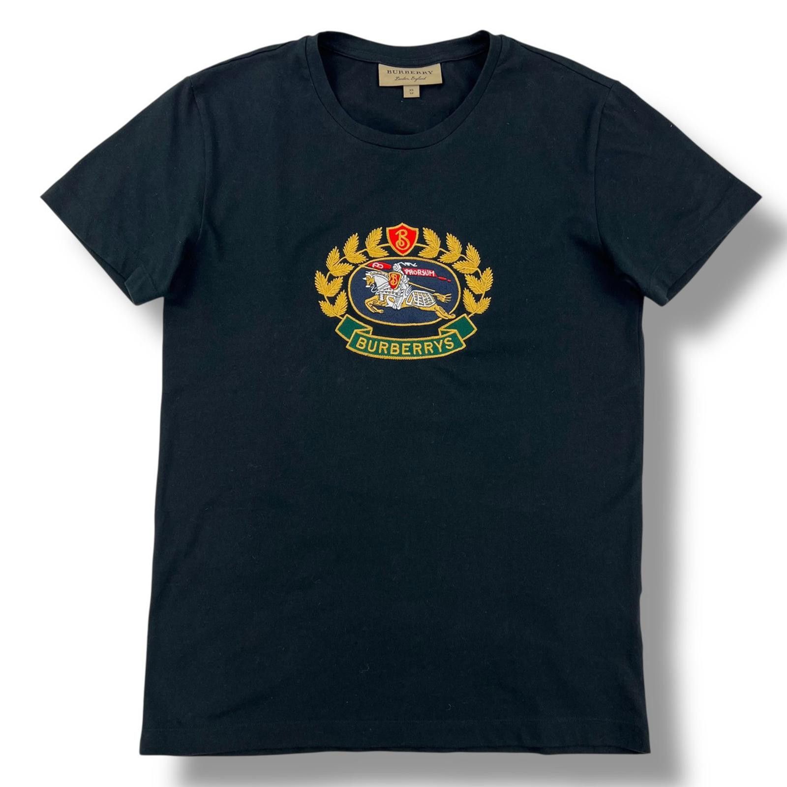 Burberry Burberry Embroidered Crest Black T Shirt Size US XS / EU 42 / 0 - 2 Thumbnail