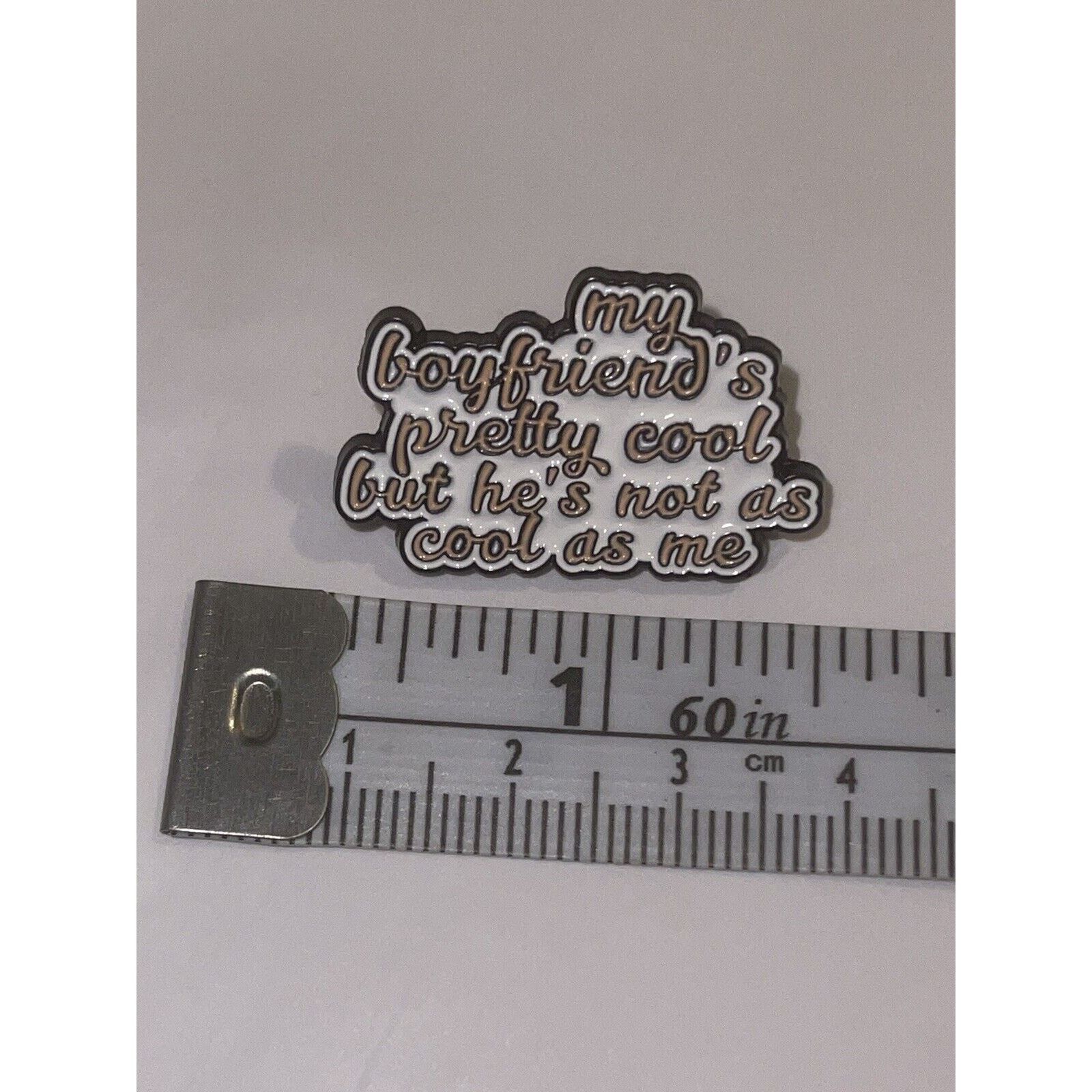 Other My Boyfriend’s Pretty Cool Thought Bubble Pin Brooch Size ONE SIZE - 1 Preview