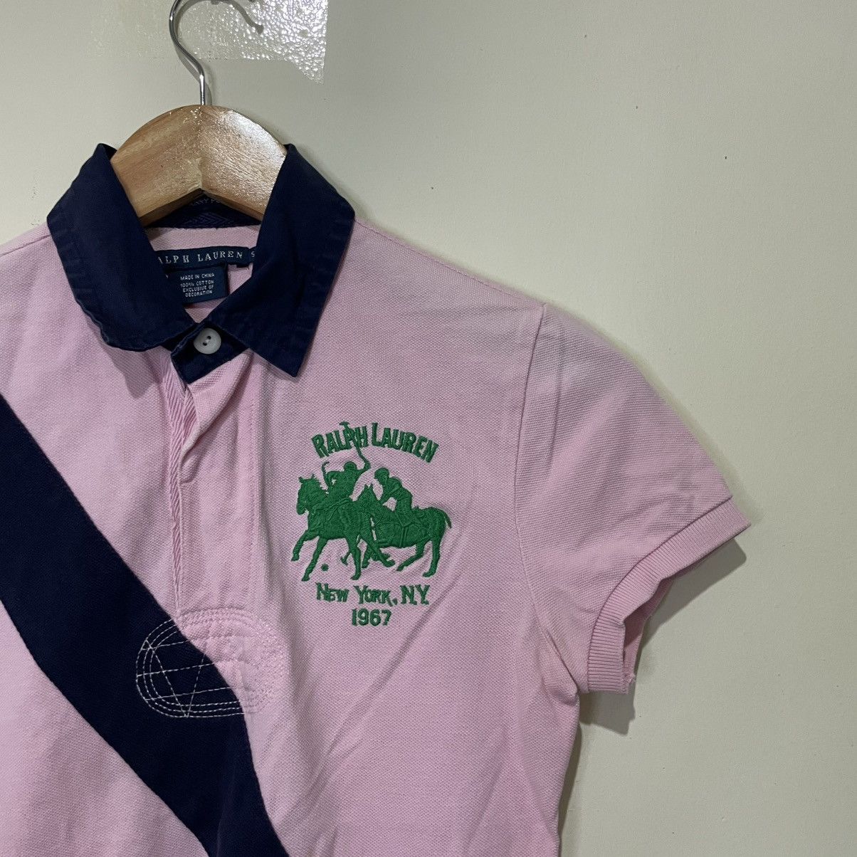 Ralph Lauren Vintage Ralph Lauren Number 2 slim polo shirt pink Size US S / EU 44-46 / 1 - 5 Thumbnail