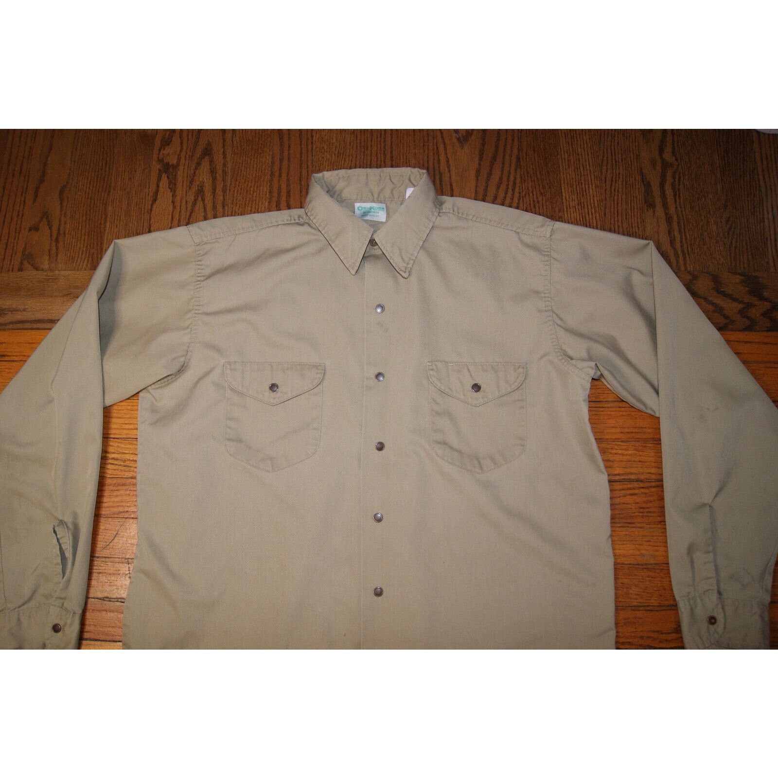 Oshkosh VTG Oshkosh Mens XL Long Sleeve Snap Button Work Shirt Size US XL / EU 56 / 4 - 1 Thumbnail
