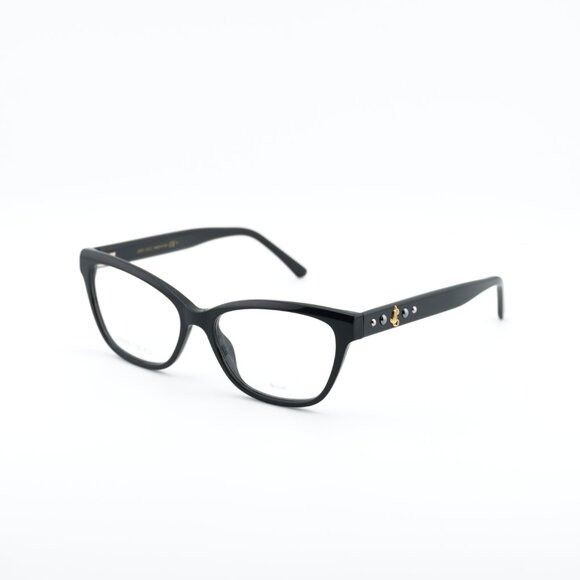 Jimmy Choo Jimmy Choo JC334 0807 00 Eyeglasses Black 54mm Cat Eye Frame Size ONE SIZE - 8 Thumbnail