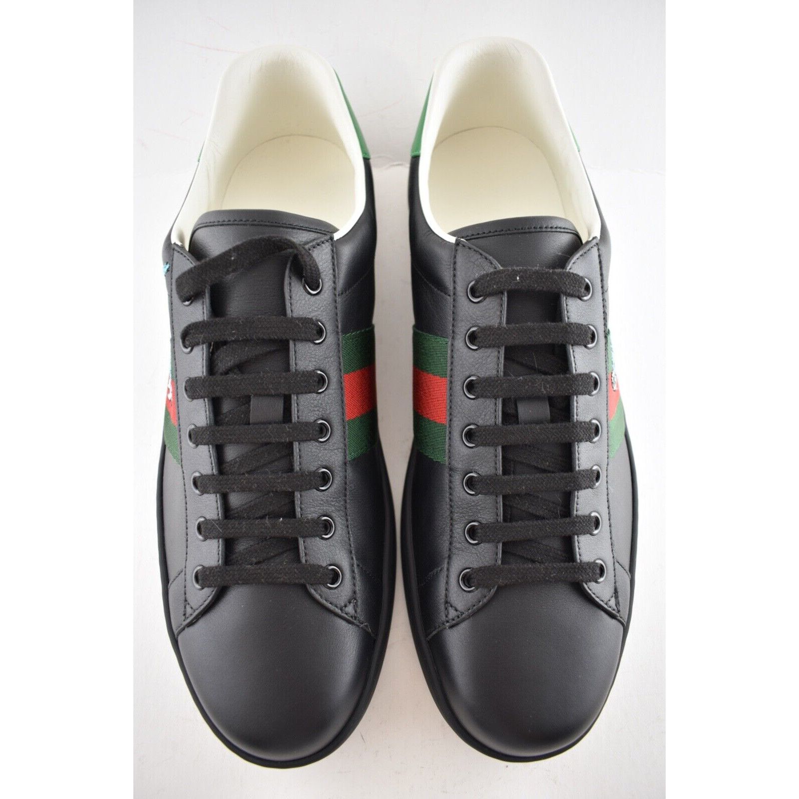 Gucci Gucci Mens Freya Hartas Ace Black Leather Flat Low Size US 13 / EU 46 - 7 Thumbnail