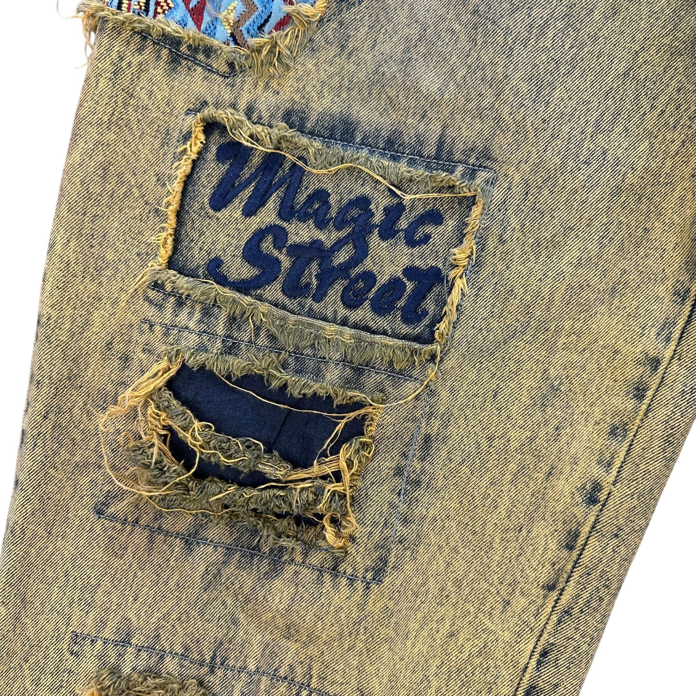 Vintage D.A.R.E by GIOVANNI Trashed Rusty Distressed Jeans #A76-1822 Size US 37 - 7 Thumbnail