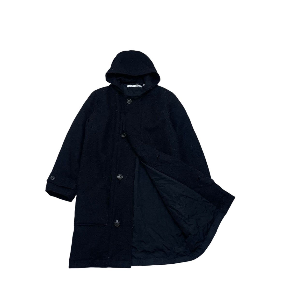 Autumn Cashmere × Lemaire Designer Lemaire X Uniqlo Hooded Long Coat Jacket Size US M / EU 48-50 / 2 - 1 Thumbnail